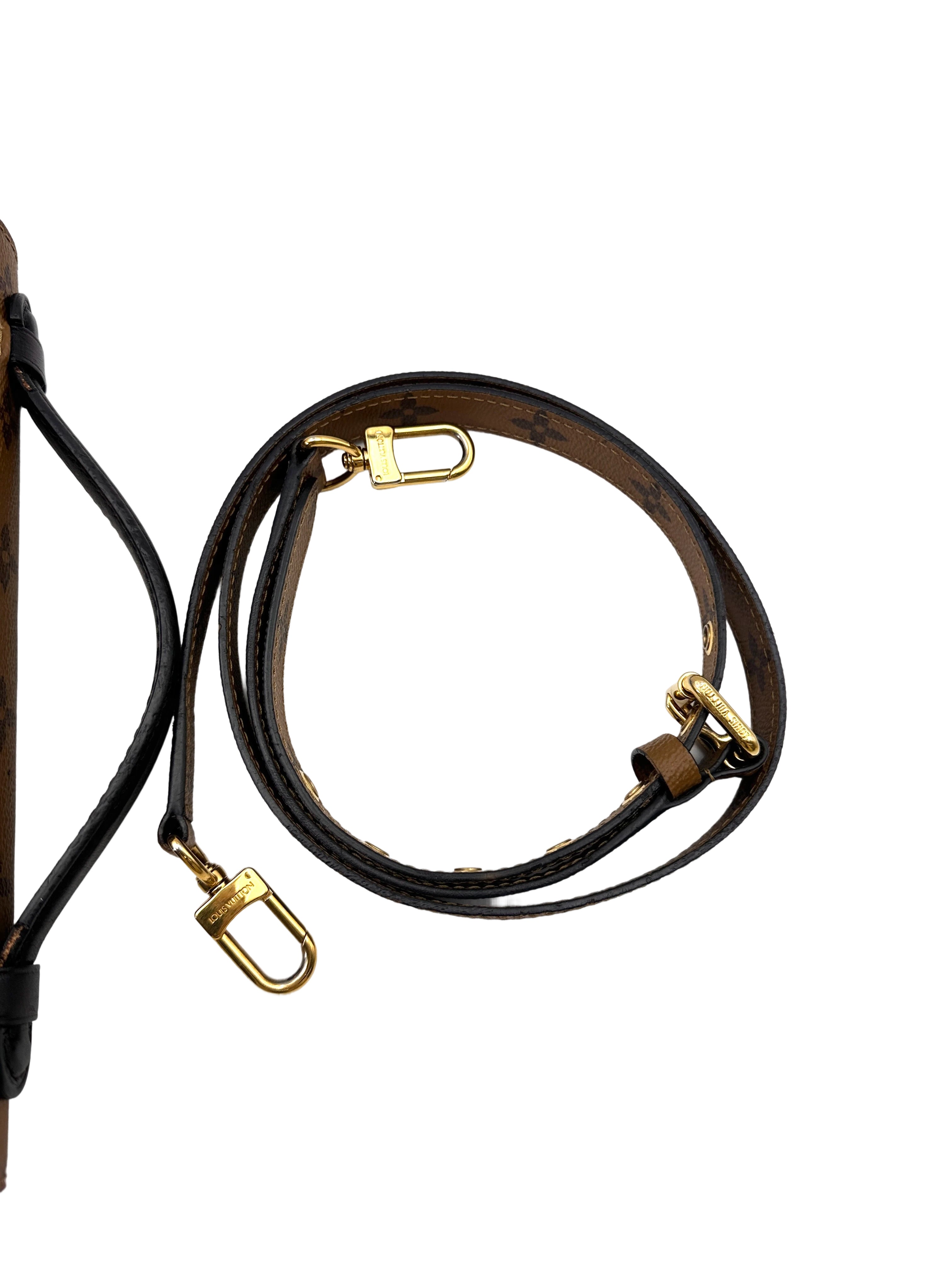 Louis Vuitton Brown Monogram Reverse Canvas Pochette Metis LV2284