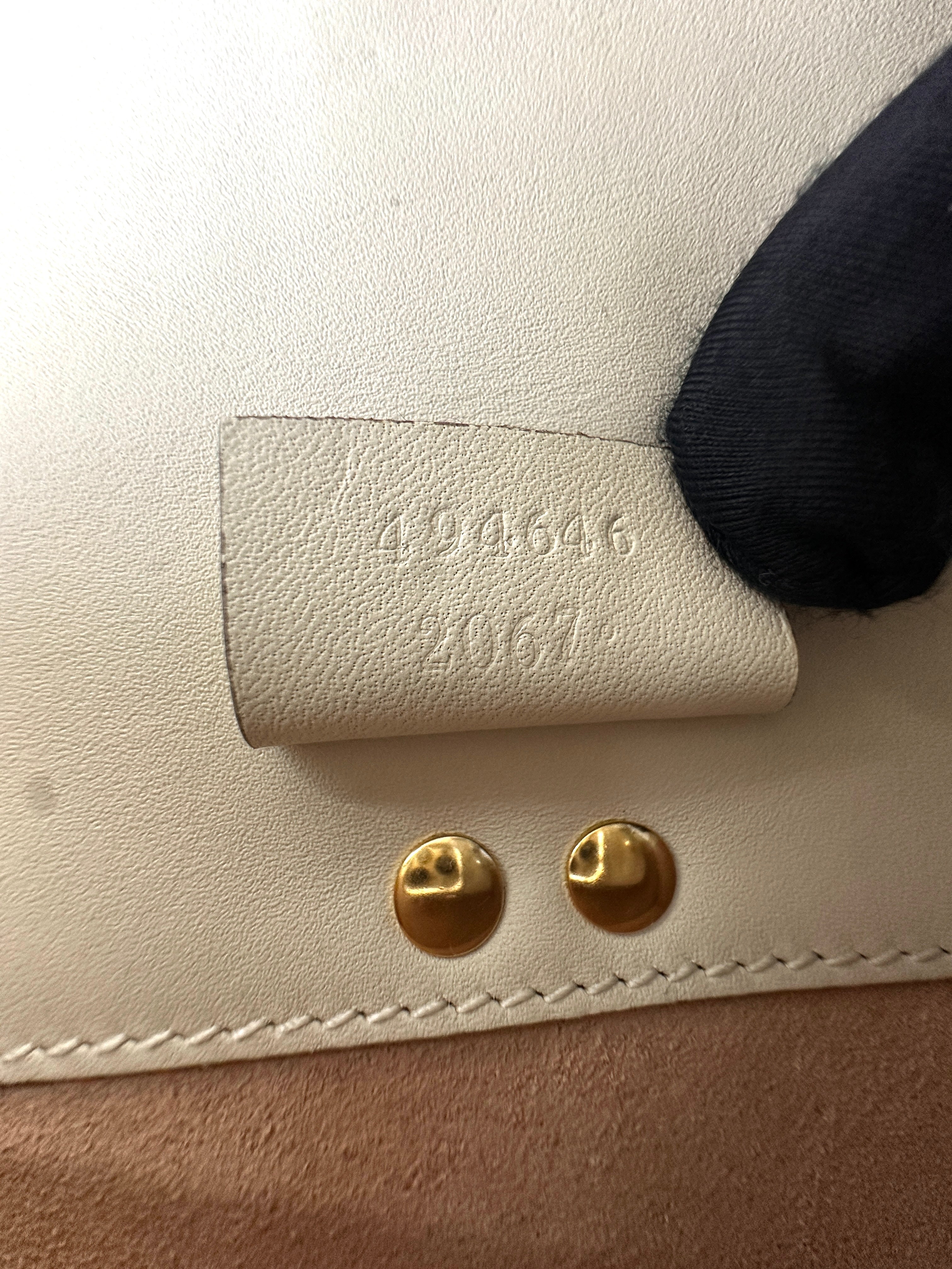 Gucci Sylvie White Leather Mini Shoulder Bag GG794