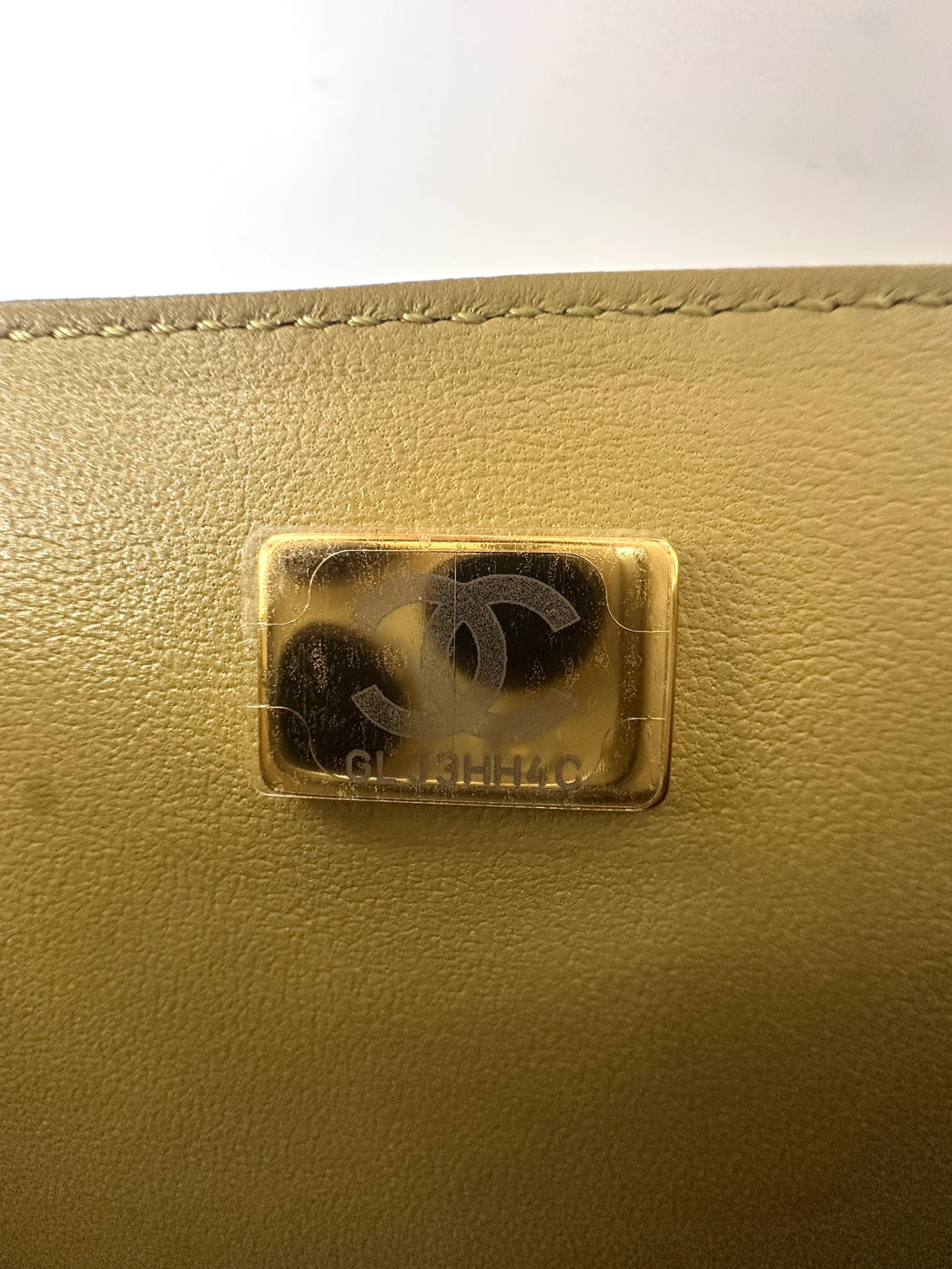 Chanel LeBoy Lime Green Quilted Leather Small Size Flap Bag With Gold Buckle(GL***4C) CC1616