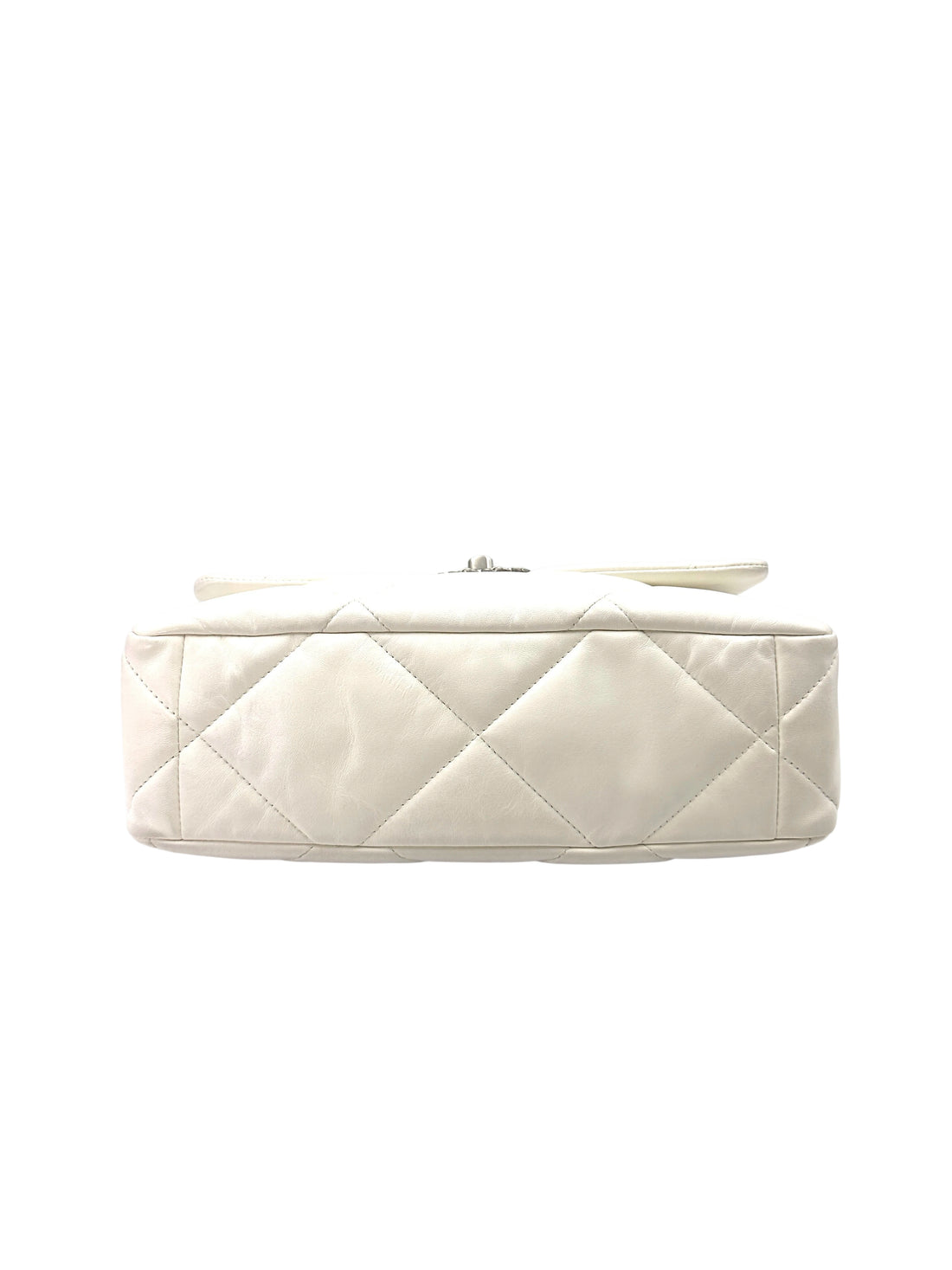 Chanel 19 White Quilted Leather Chain Shoulder Bag(U0***UA) CC1620