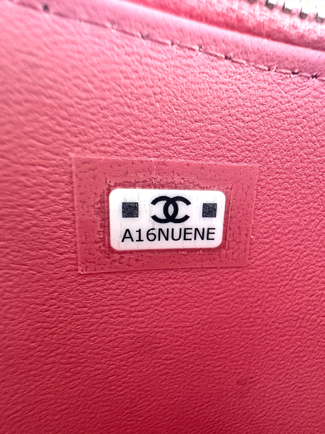 Chanel Pink Quilted Lambskin Vanity Case With Gold Hardware CC1617