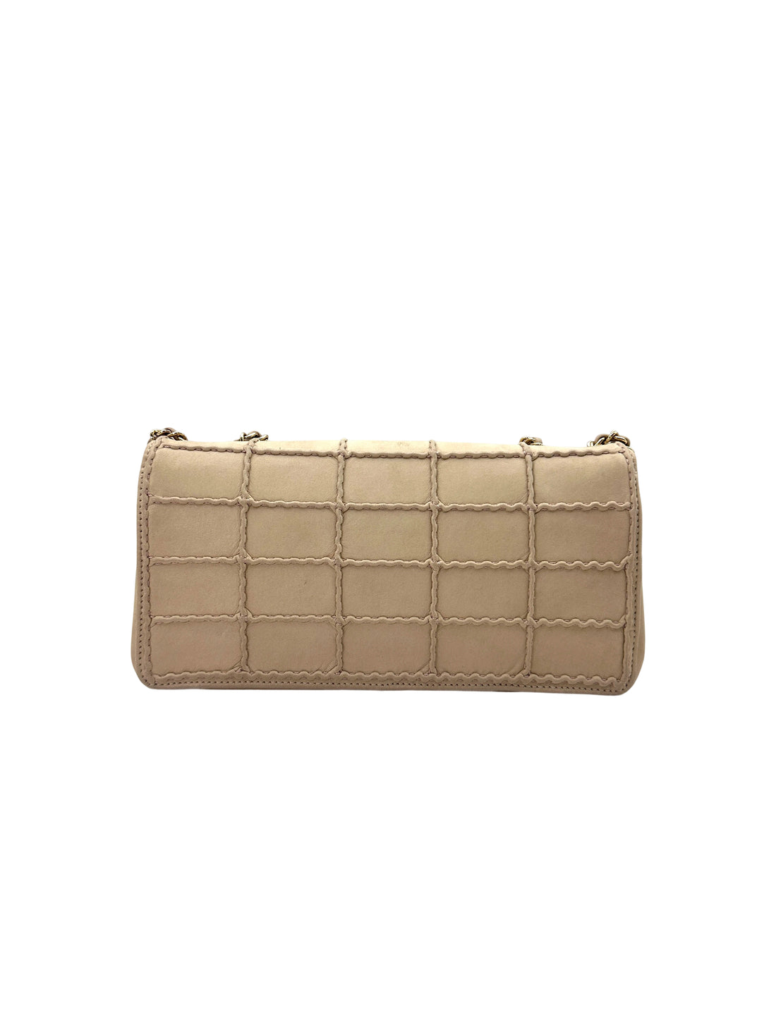 Chanel 2.55 Chocolate Bar Beige Quilted Leather Flap Bag(22***94) IRIS090
