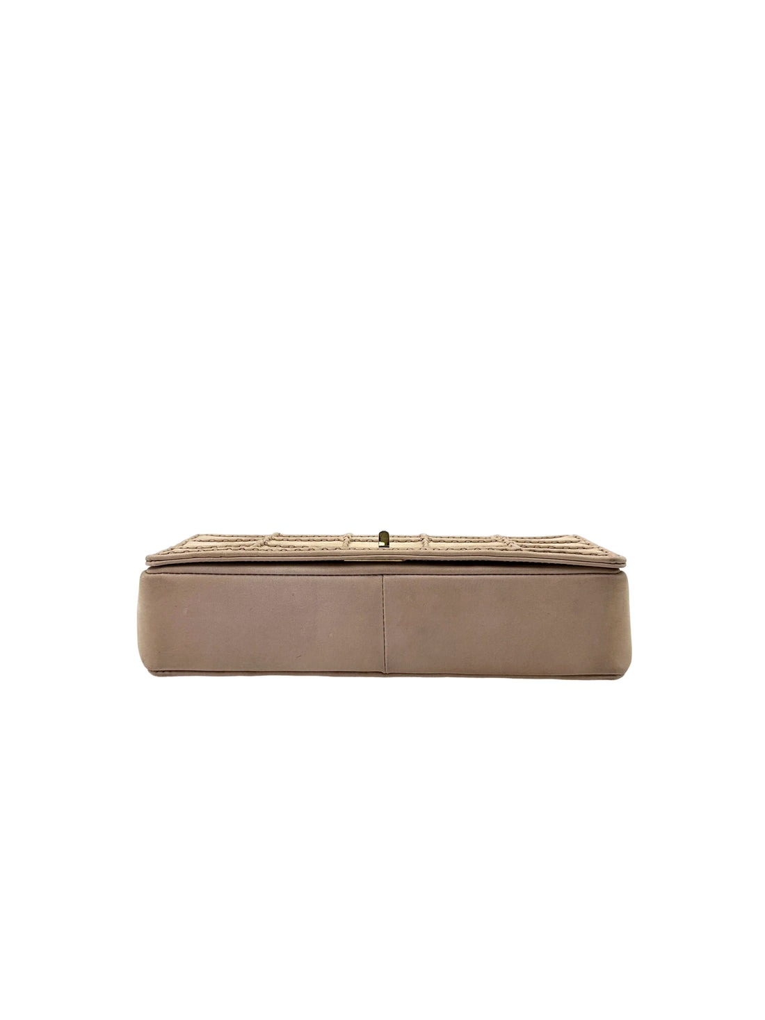 Chanel 2.55 Chocolate Bar Beige Quilted Leather Flap Bag(22***94) IRIS090