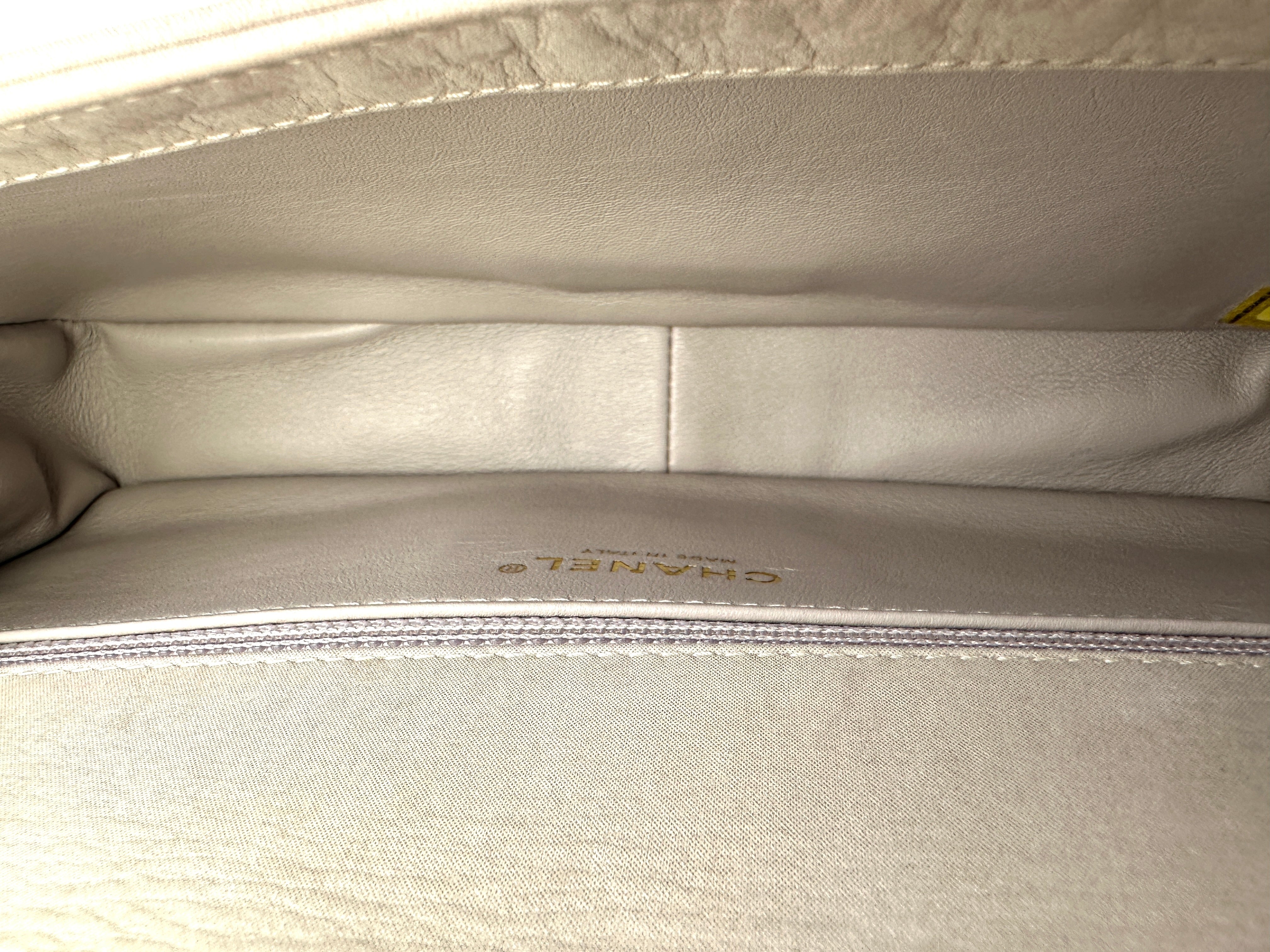 Chanel 2.55 Chocolate Bar Beige Quilted Leather Flap Bag(22***94) IRIS090