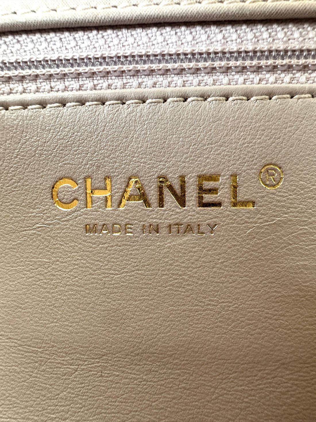Chanel 2.55 Chocolate Bar Beige Quilted Leather Flap Bag(22***94) IRIS090