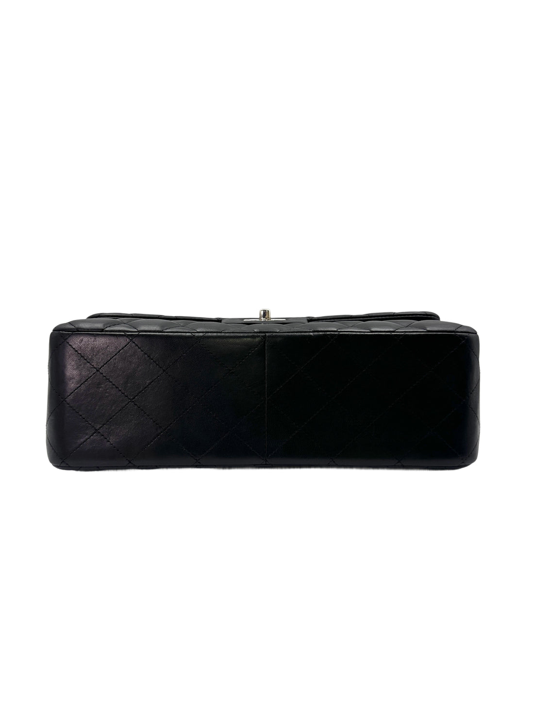 Chanel Classic Flap Black Quilted Leather Shoulder Bag With Silver Buckle(17***12) CC1623