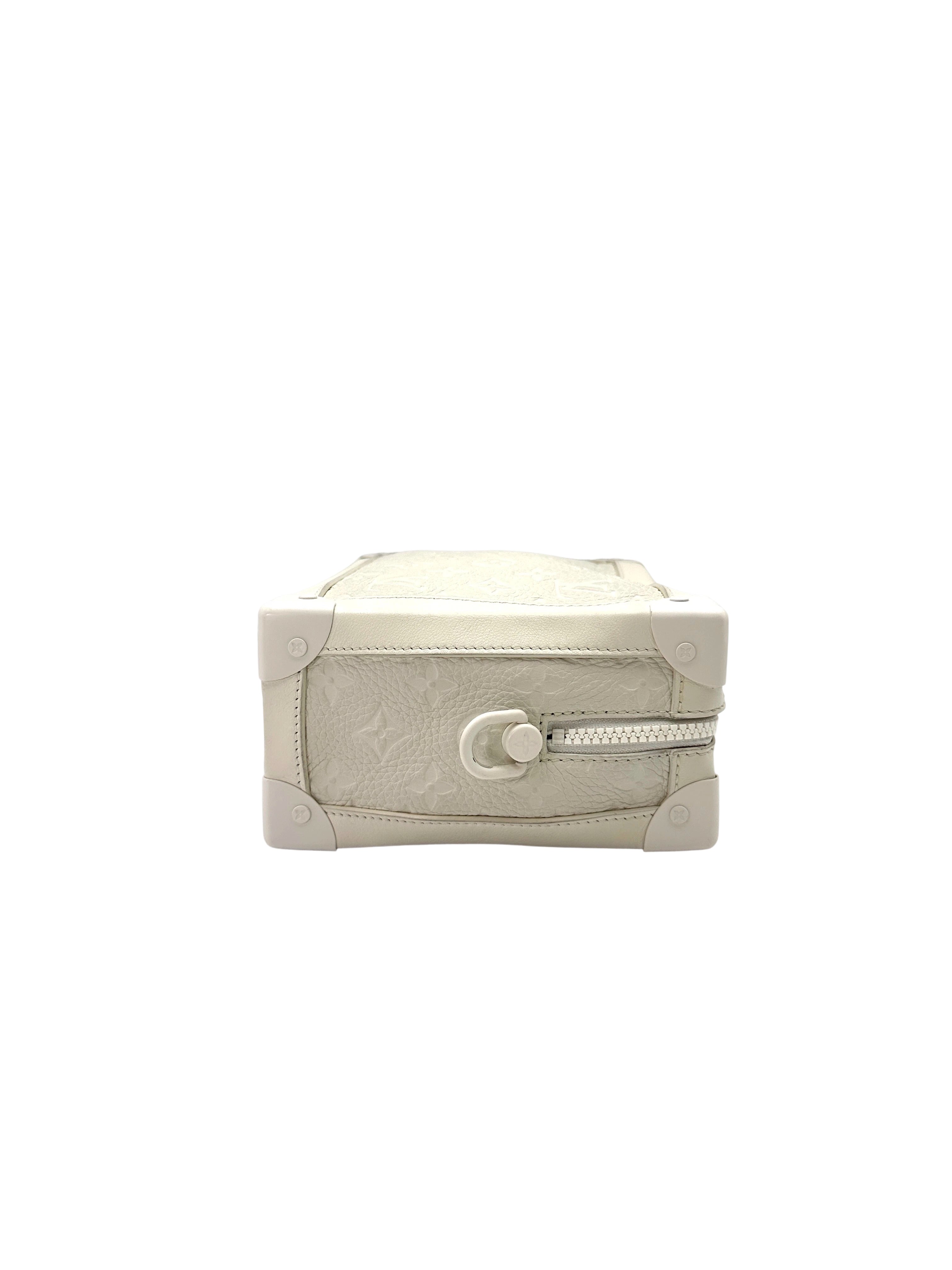 Louis Vuitton White Monogram Empreinte Soft Trunk Bag LV2289