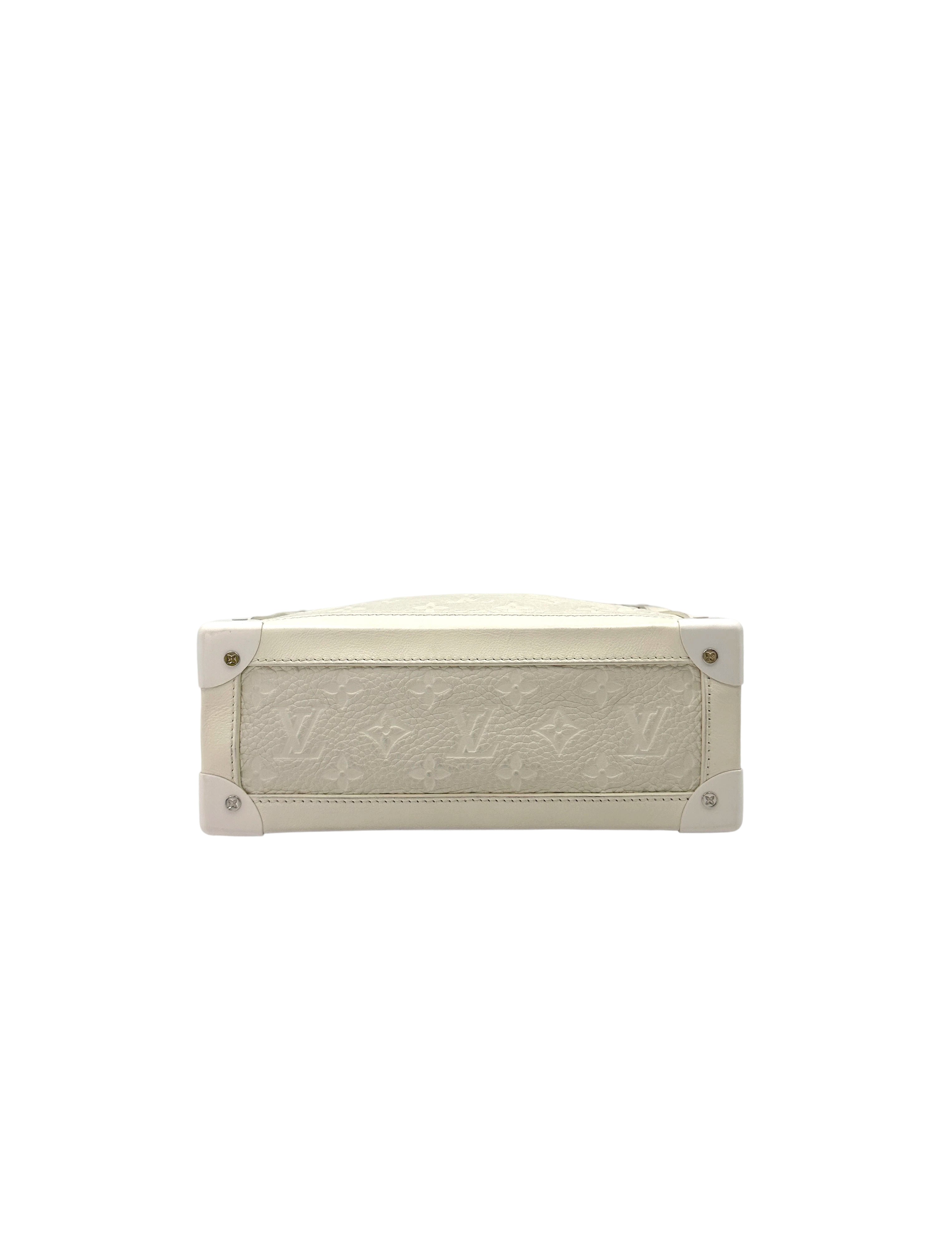 Louis Vuitton White Monogram Empreinte Soft Trunk Bag LV2289