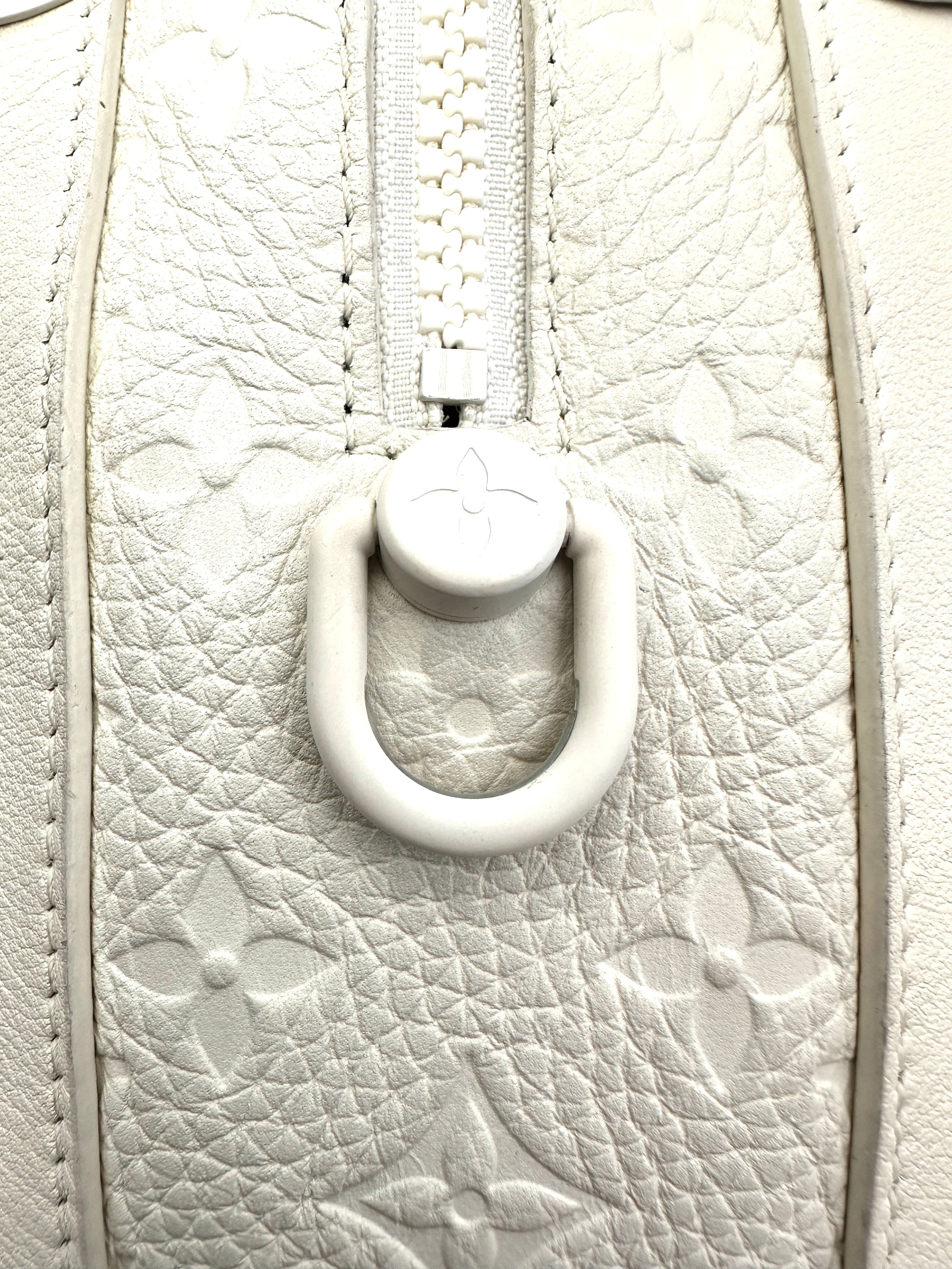 Louis Vuitton White Monogram Empreinte Soft Trunk Bag LV2289