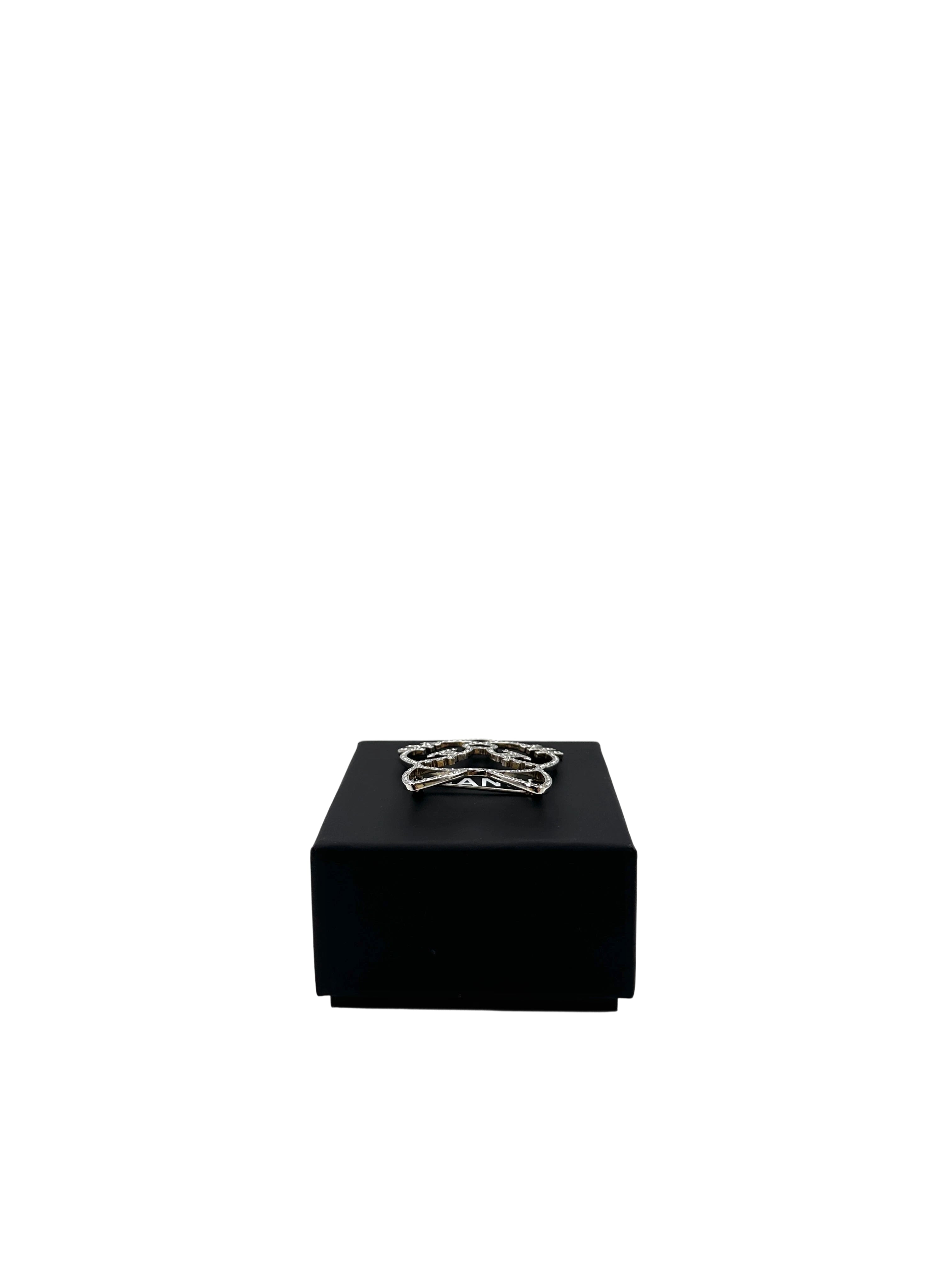 Chanel Crystal Choupette Cat Emoji Brooch IRIS105