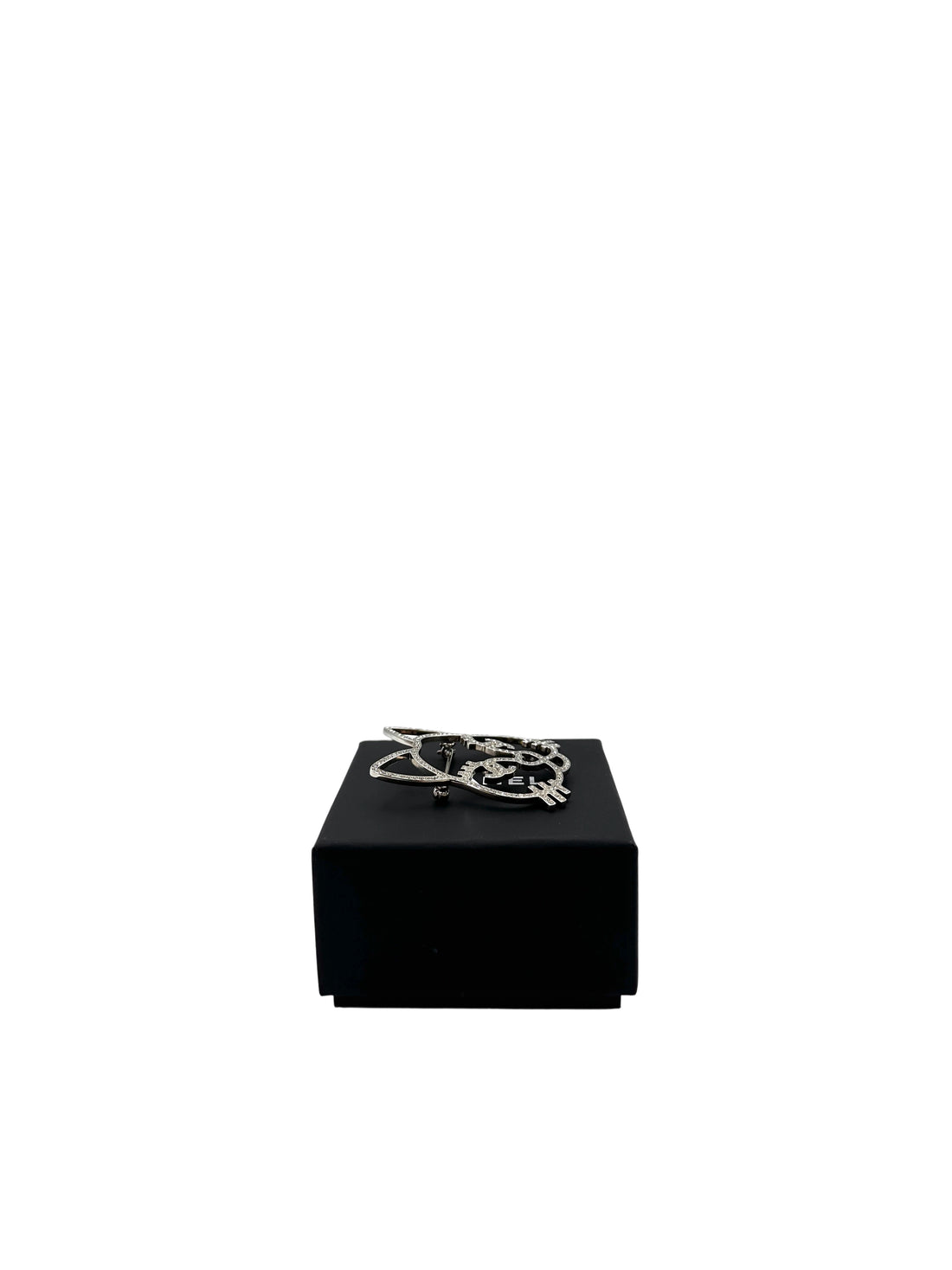 Chanel Crystal Choupette Cat Emoji Brooch IRIS105