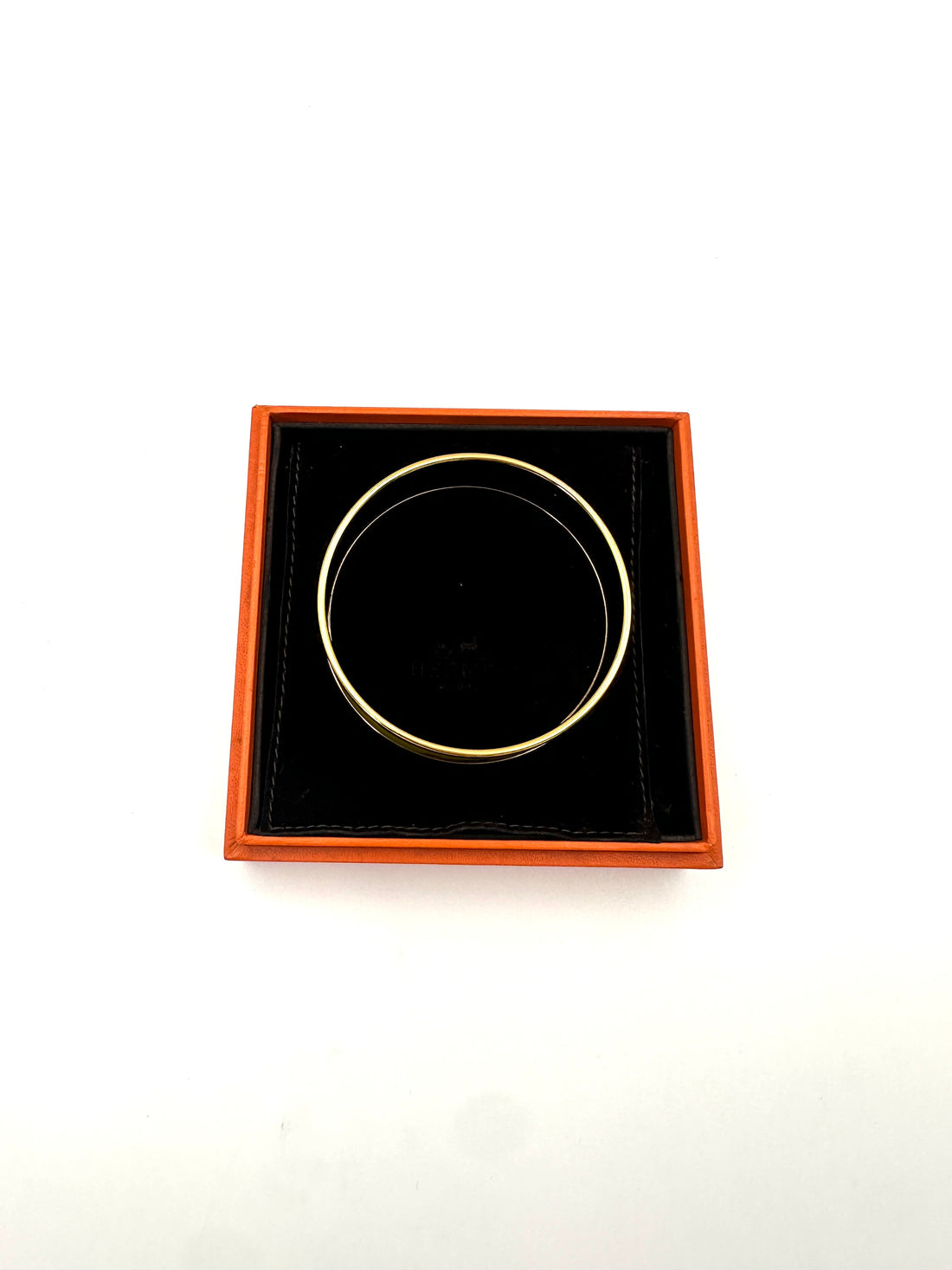 Hermes Yellow Enamel Caleche Bangle IRIS109