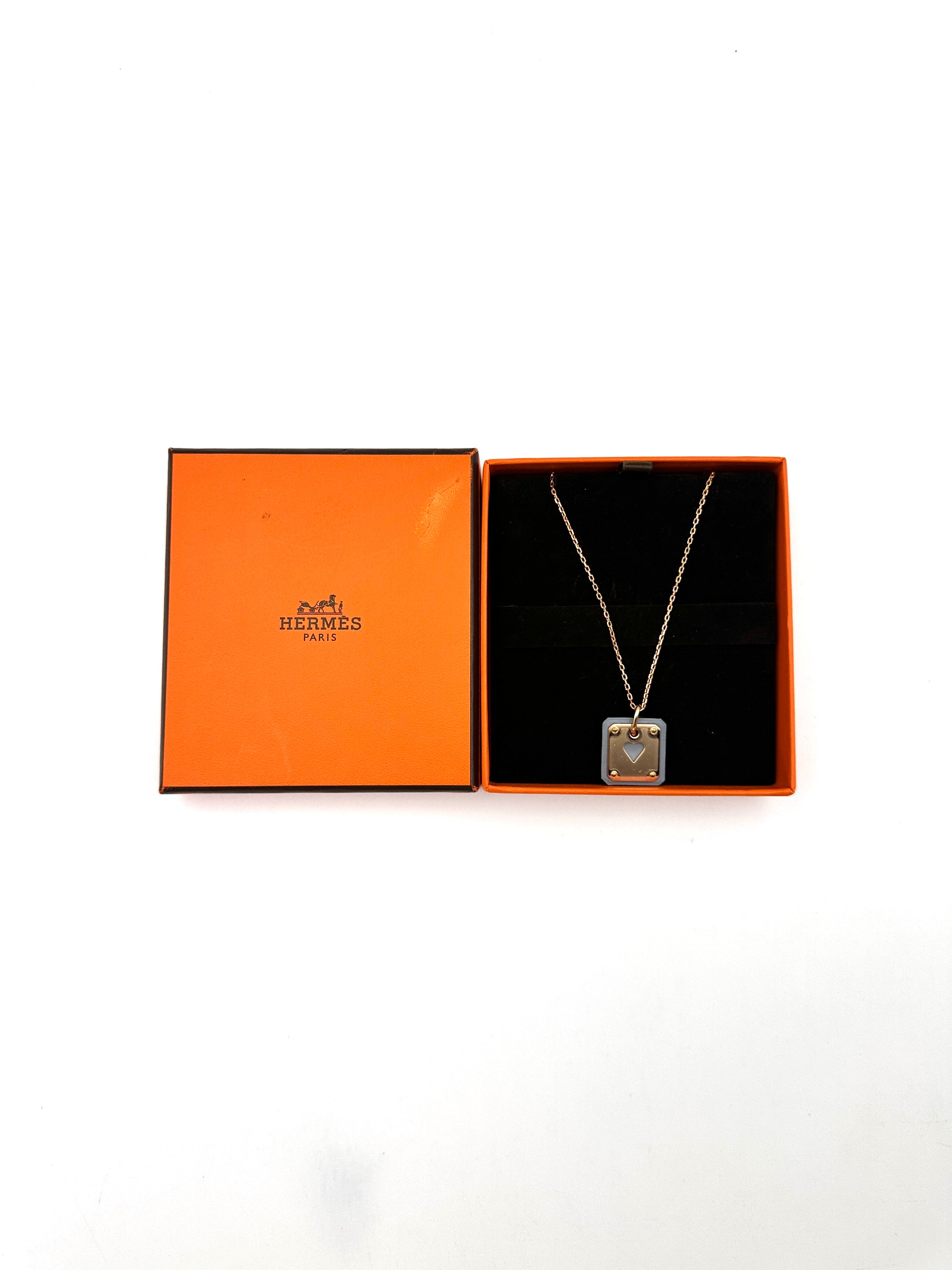 Hermes As De Coeur Pendant Necklace IRIS107