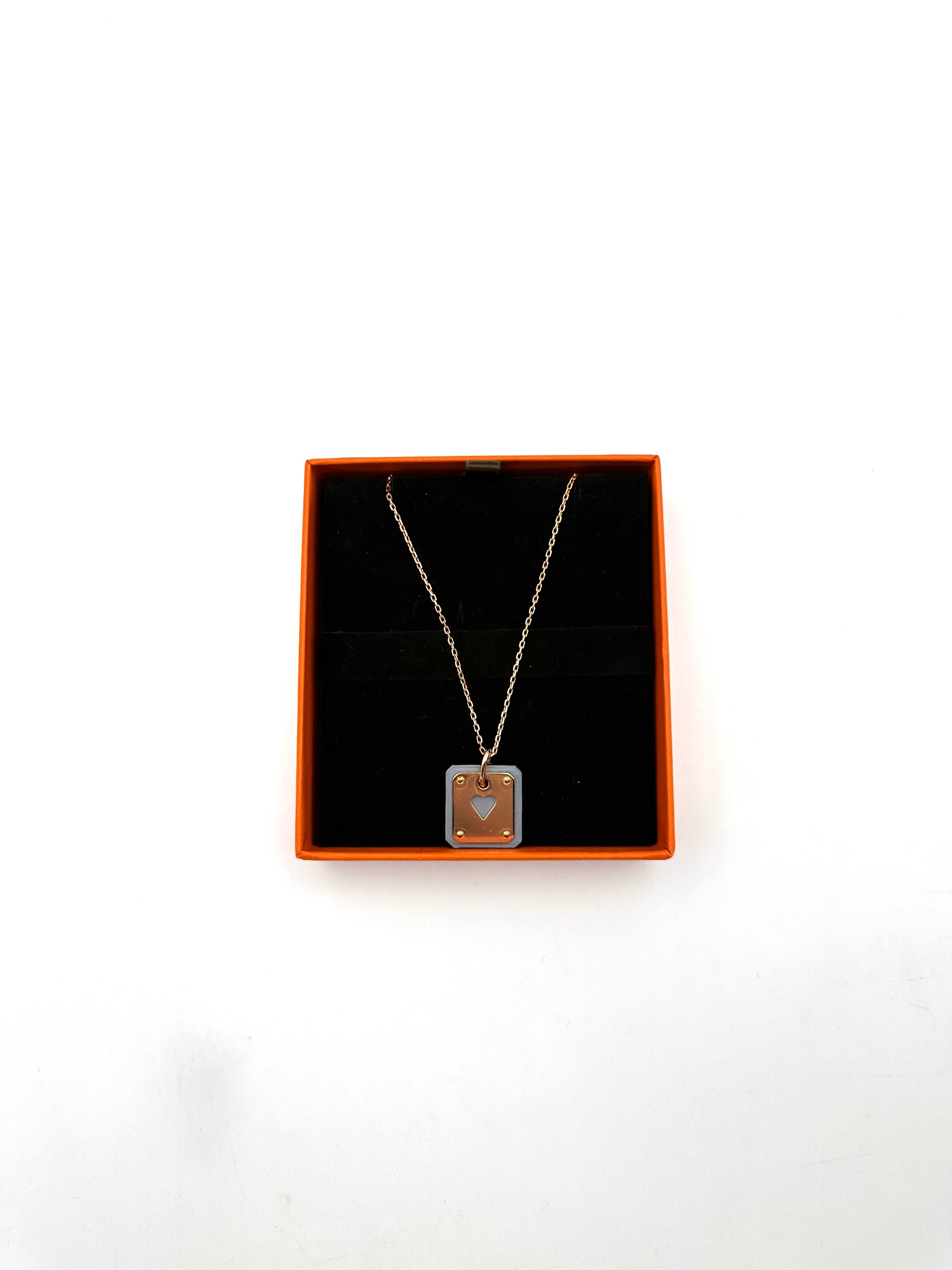 Hermes As De Coeur Pendant Necklace IRIS107