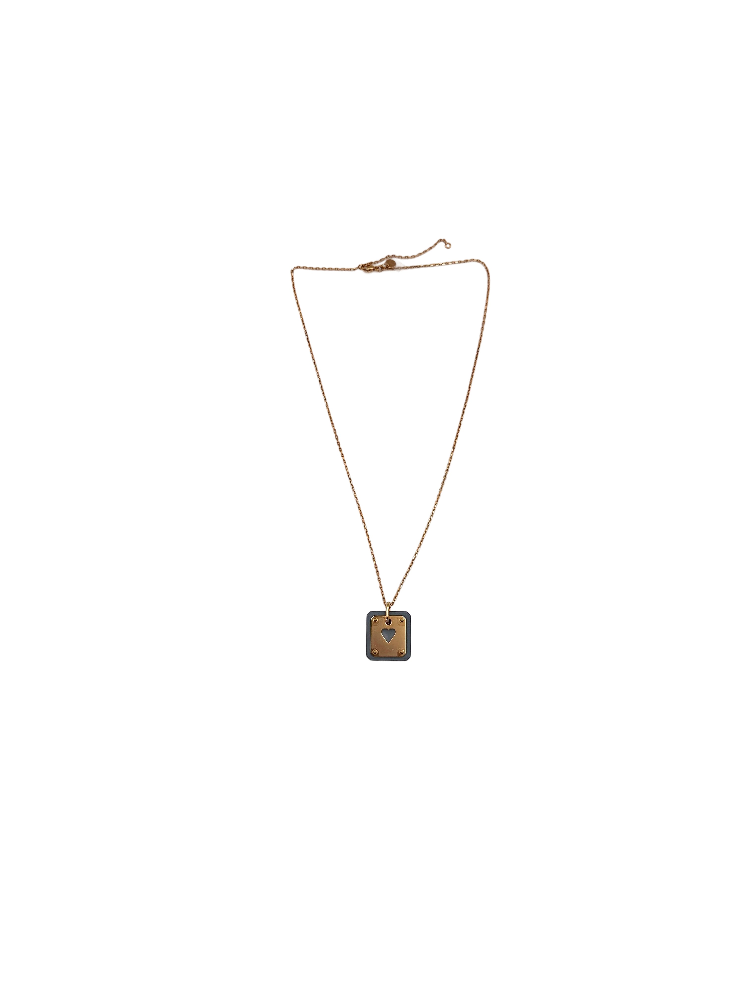Hermes As De Coeur Pendant Necklace IRIS107