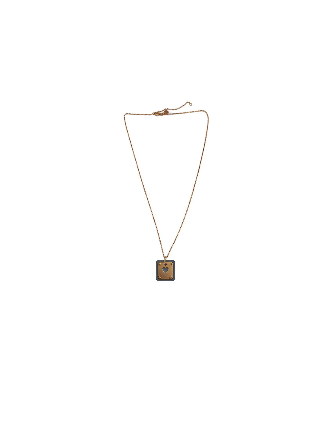 Hermes As De Coeur Pendant Necklace IRIS107