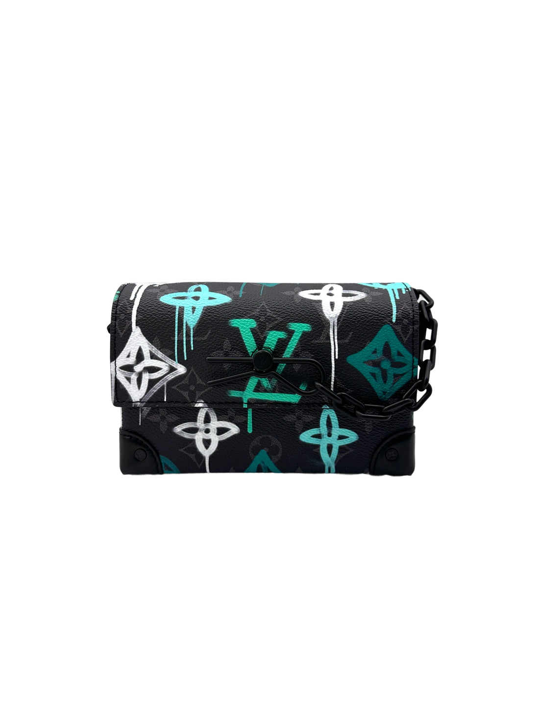 Louis Vuitton Steamer Wearable LV Graffiti Multicolor Monogram Eclipse Wallet IRIS099