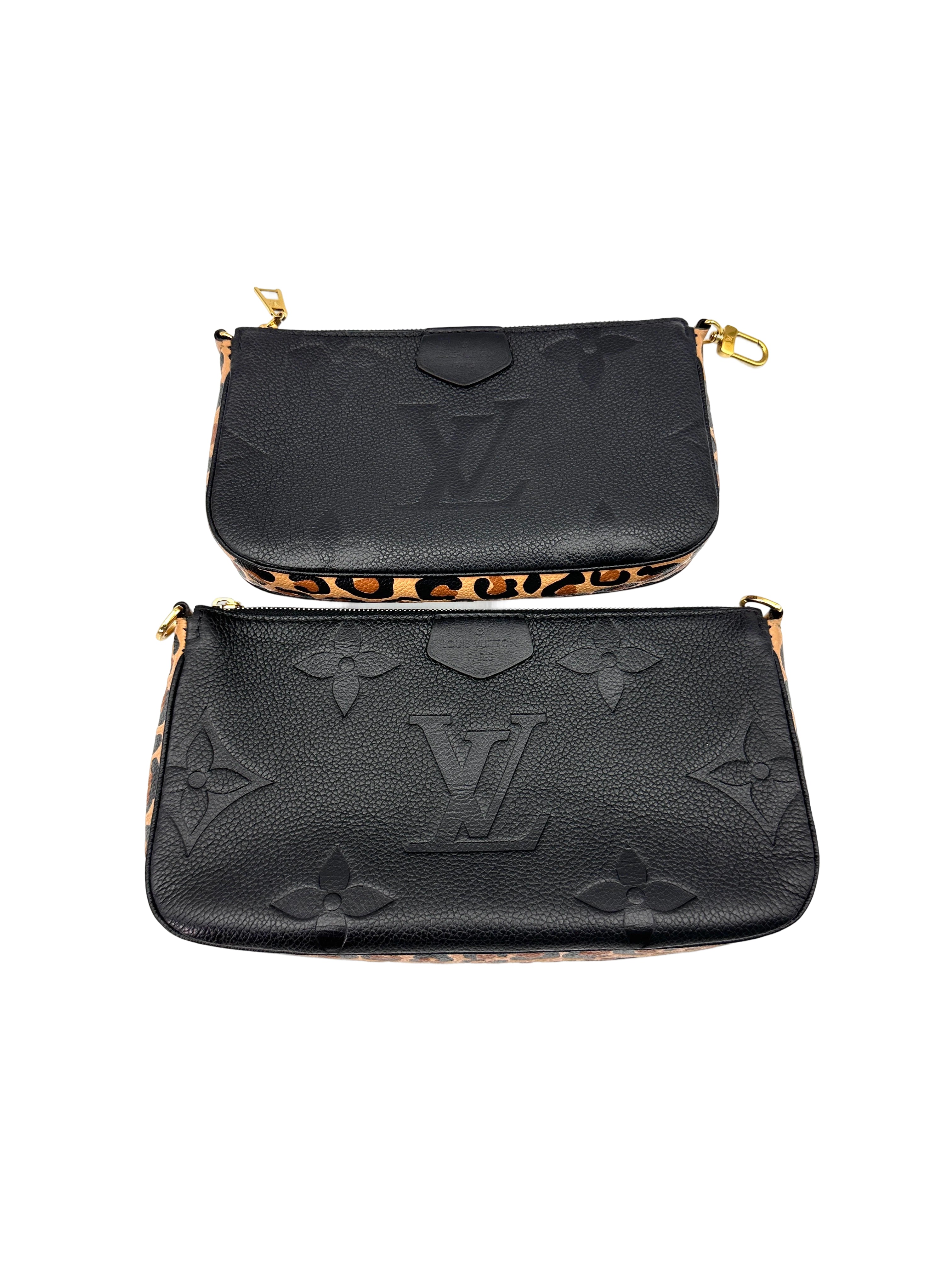 Louis Vuitton Black Monogram Empreinte Leather Multi Pochette Accessories LV2291