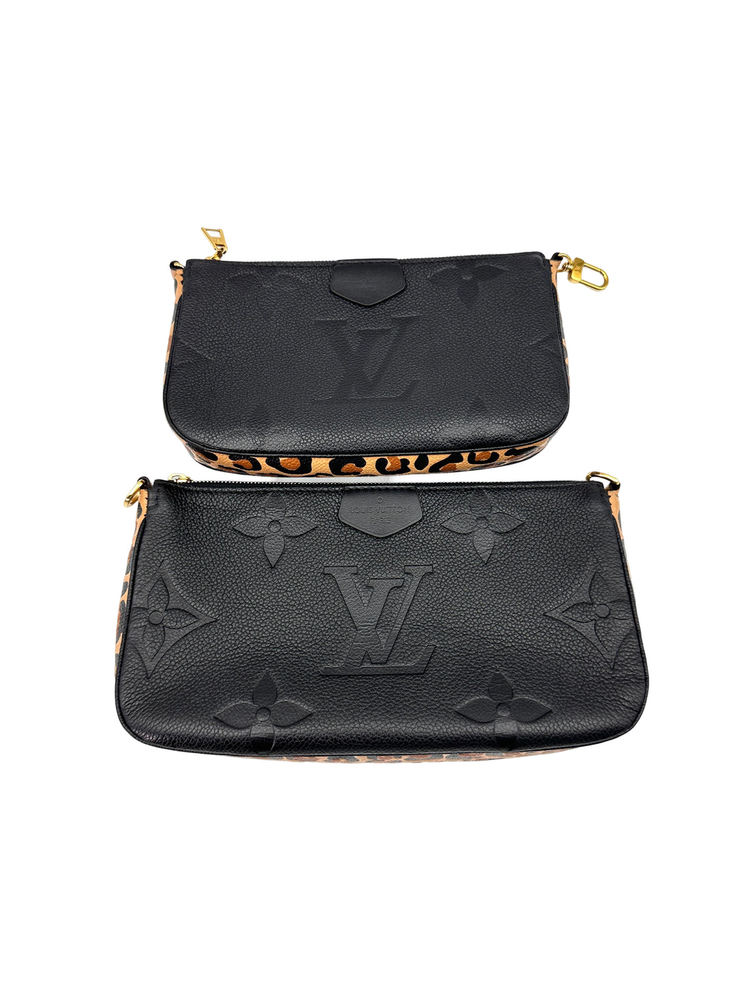 Louis Vuitton Black Monogram Empreinte Leather Multi Pochette Accessories LV2291