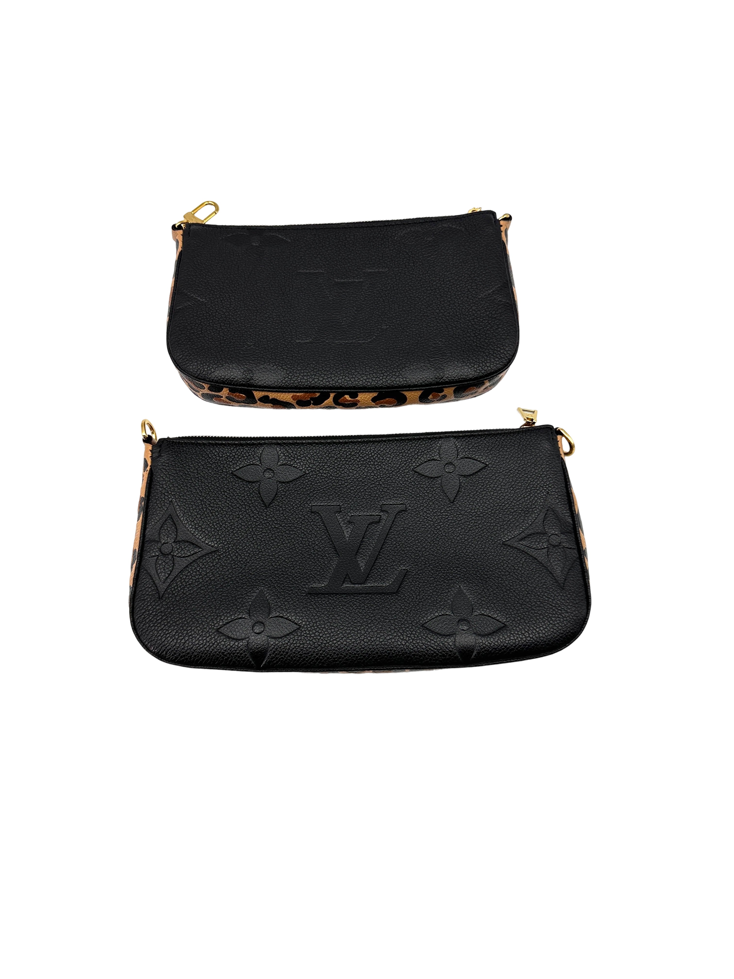Louis Vuitton Black Monogram Empreinte Leather Multi Pochette Accessories LV2291