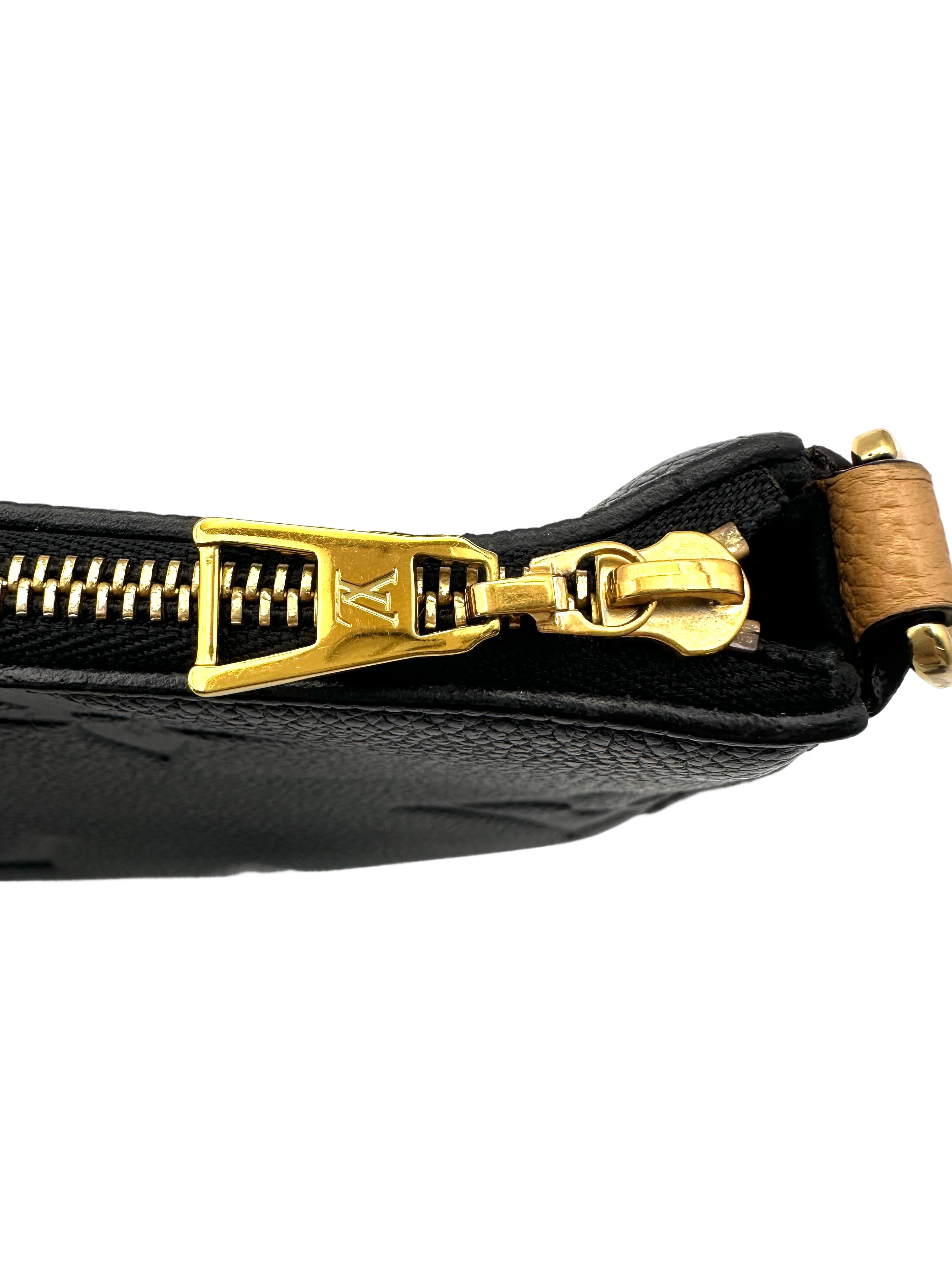 Louis Vuitton Black Monogram Empreinte Leather Multi Pochette Accessories LV2291