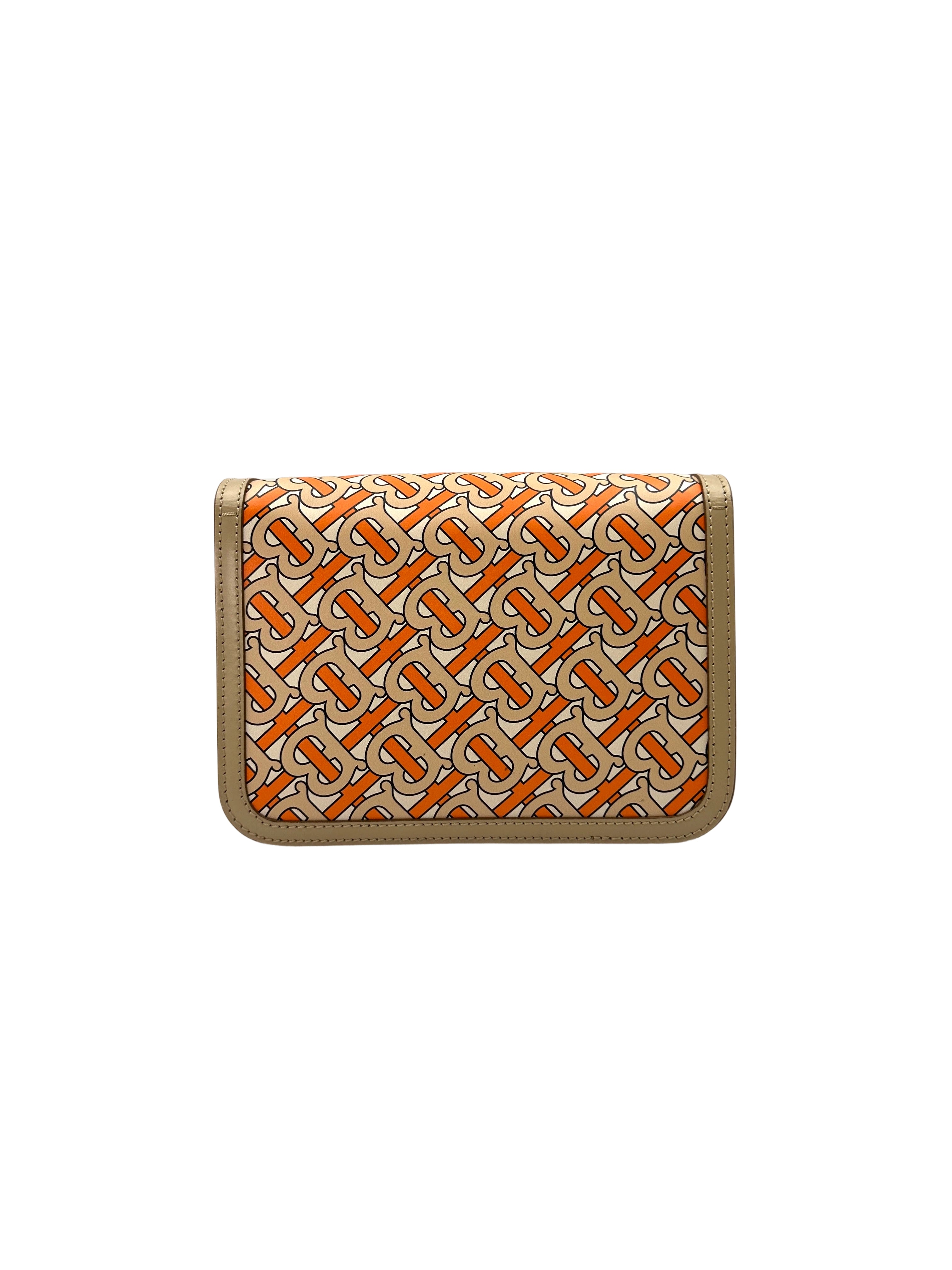 Burberry TB Monogram Print Leather Shoulder Bag BR44
