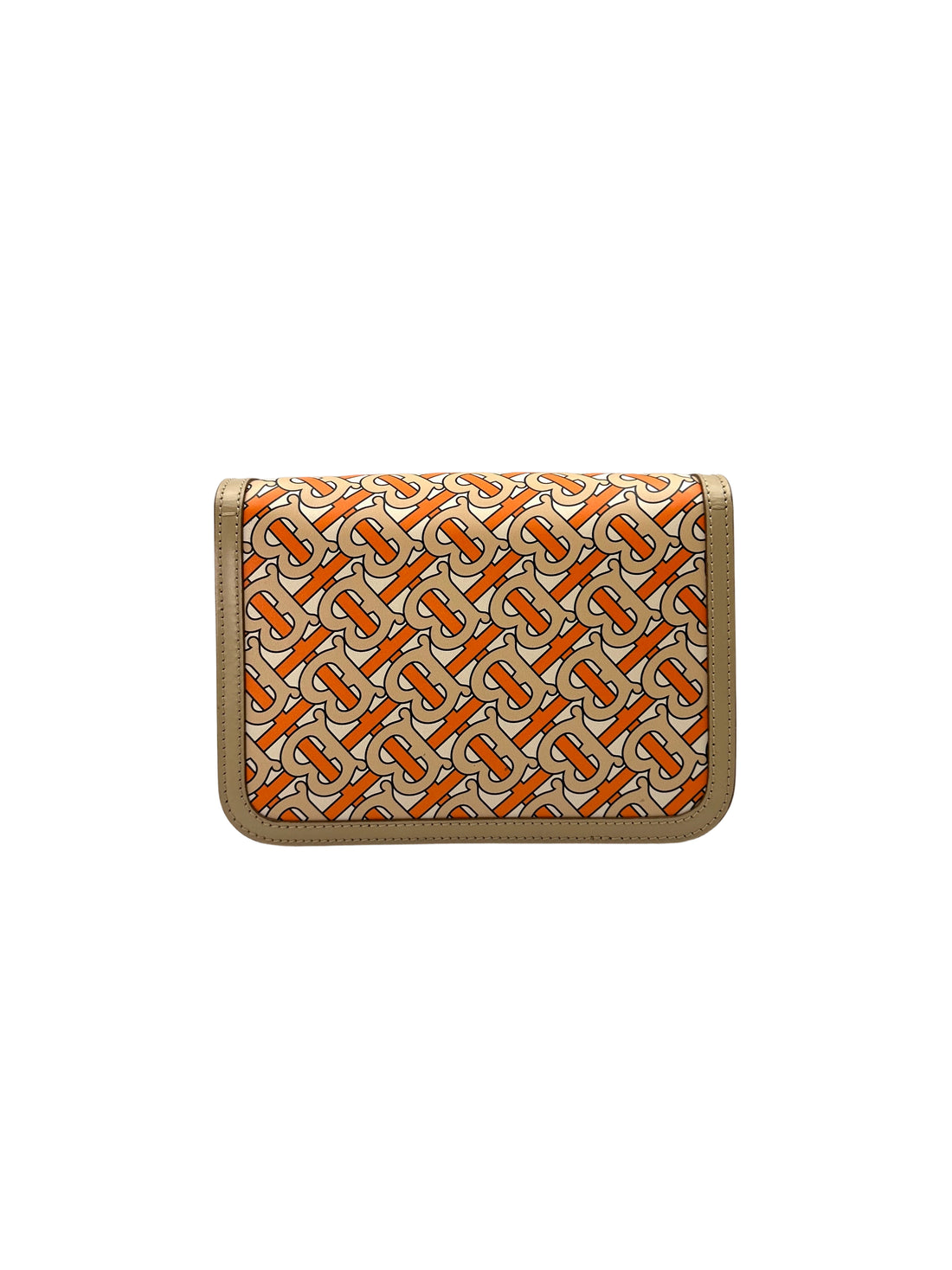 Burberry TB Monogram Print Leather Shoulder Bag BR44
