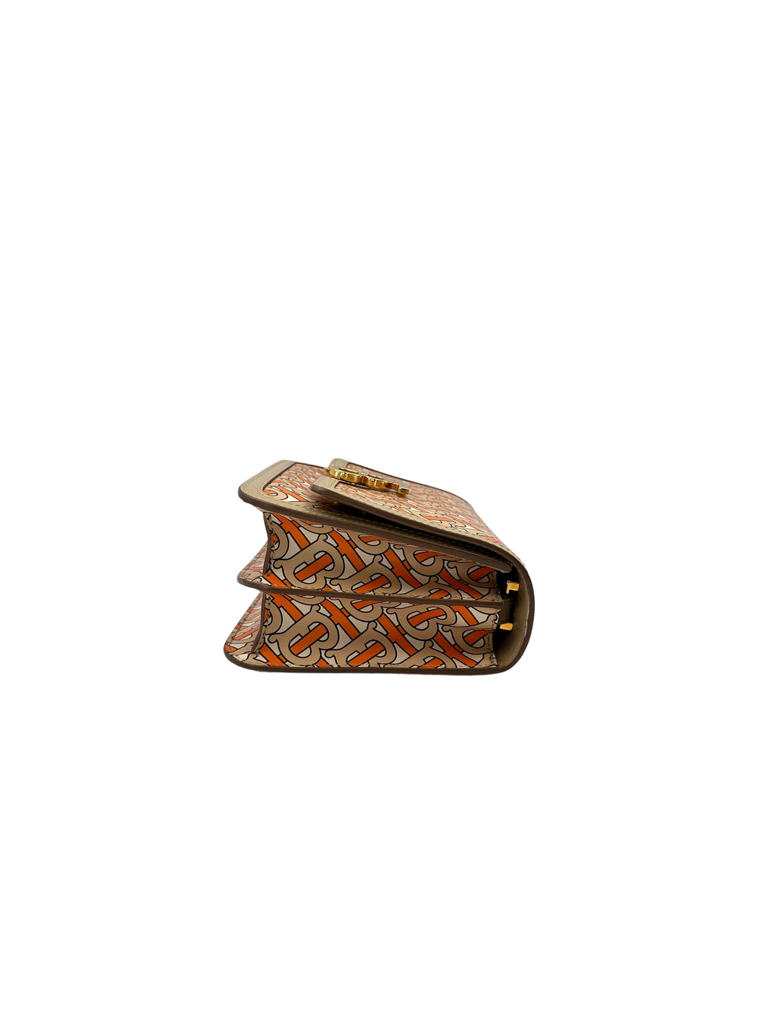 Burberry TB Monogram Print Leather Shoulder Bag BR44