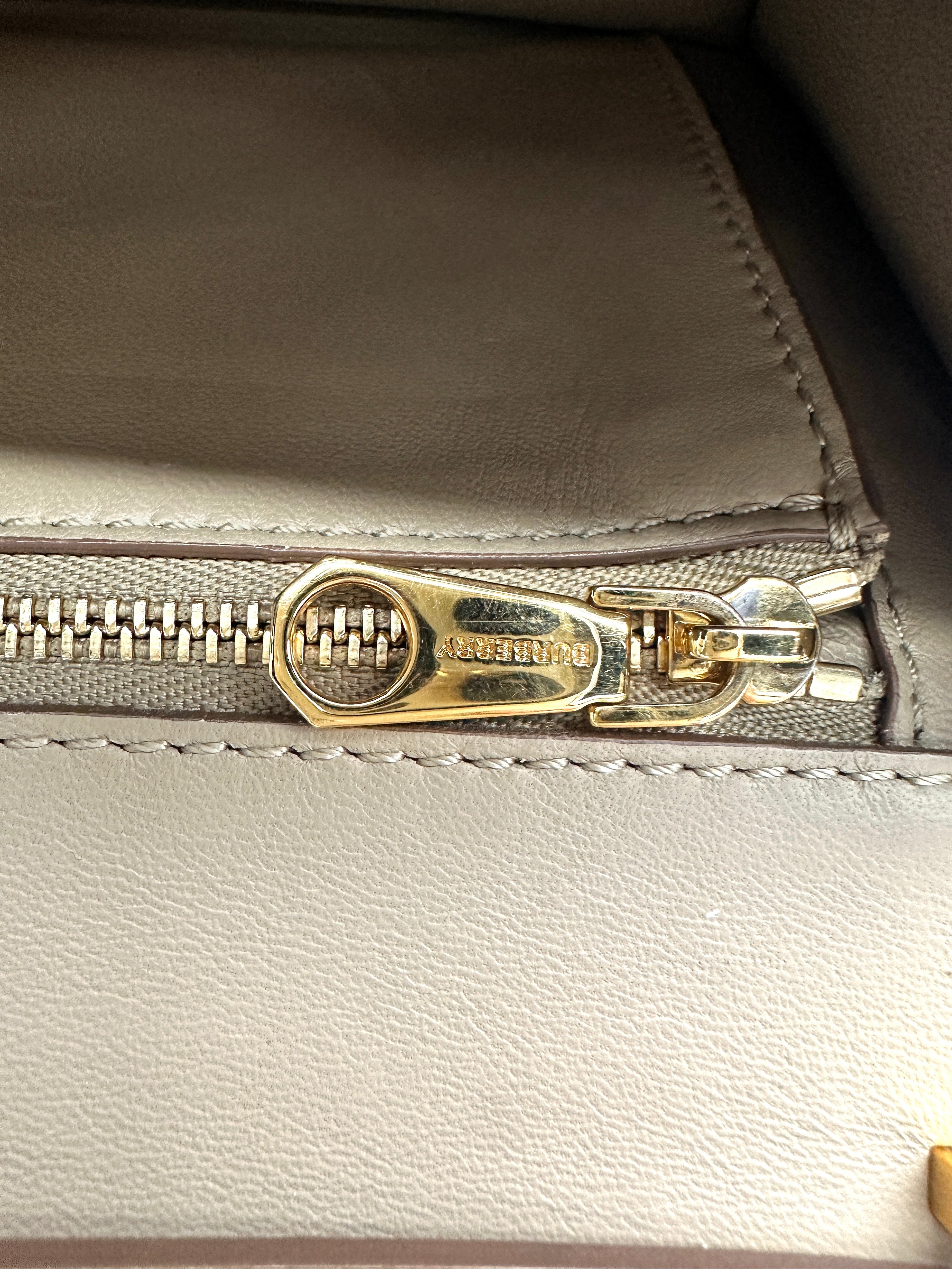 Burberry TB Monogram Print Leather Shoulder Bag BR44