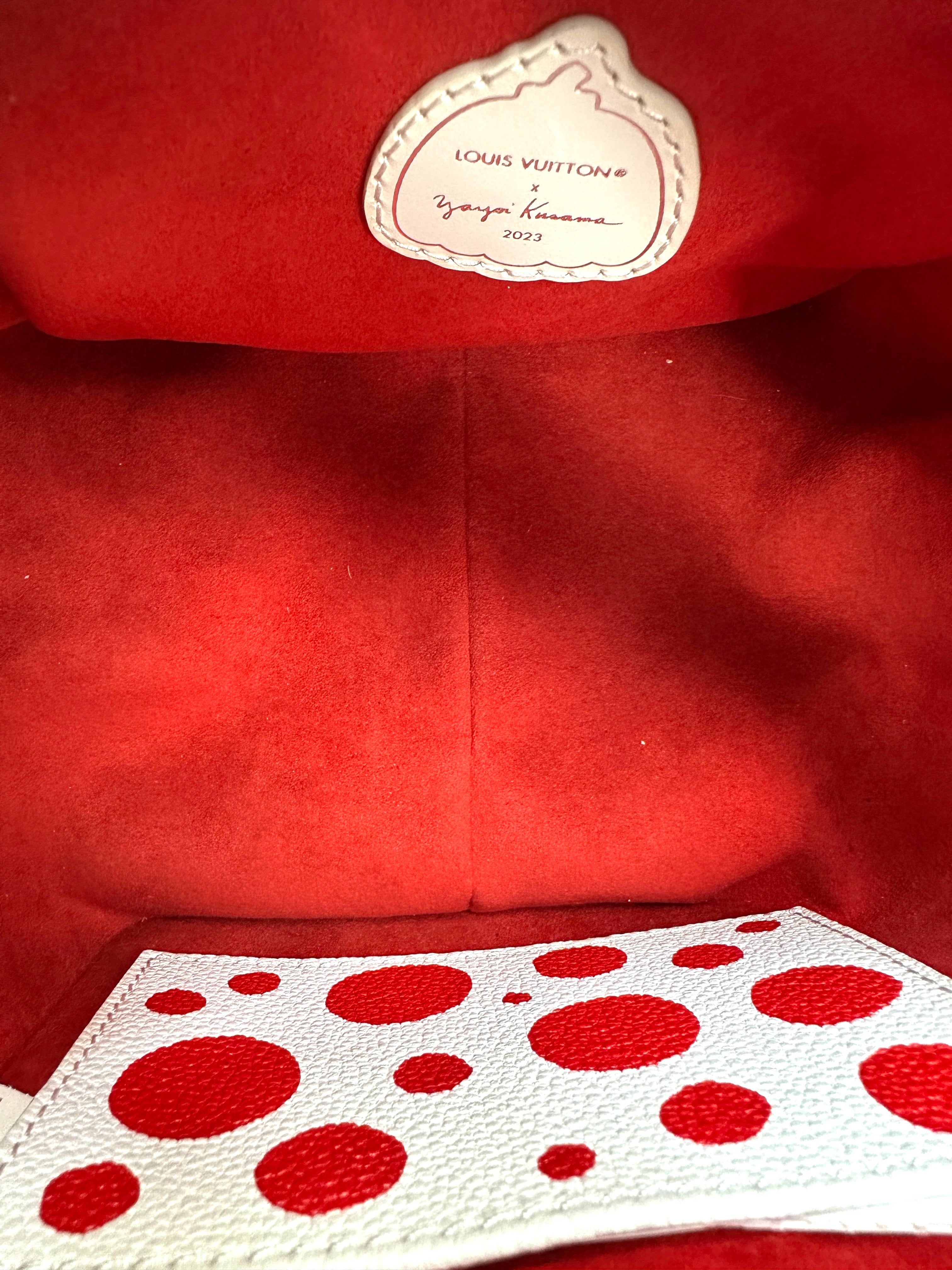 Louis Vuitton x Yayoi Kusama Red Infinity Dots Monogram Empreinte Square Bag LV2295