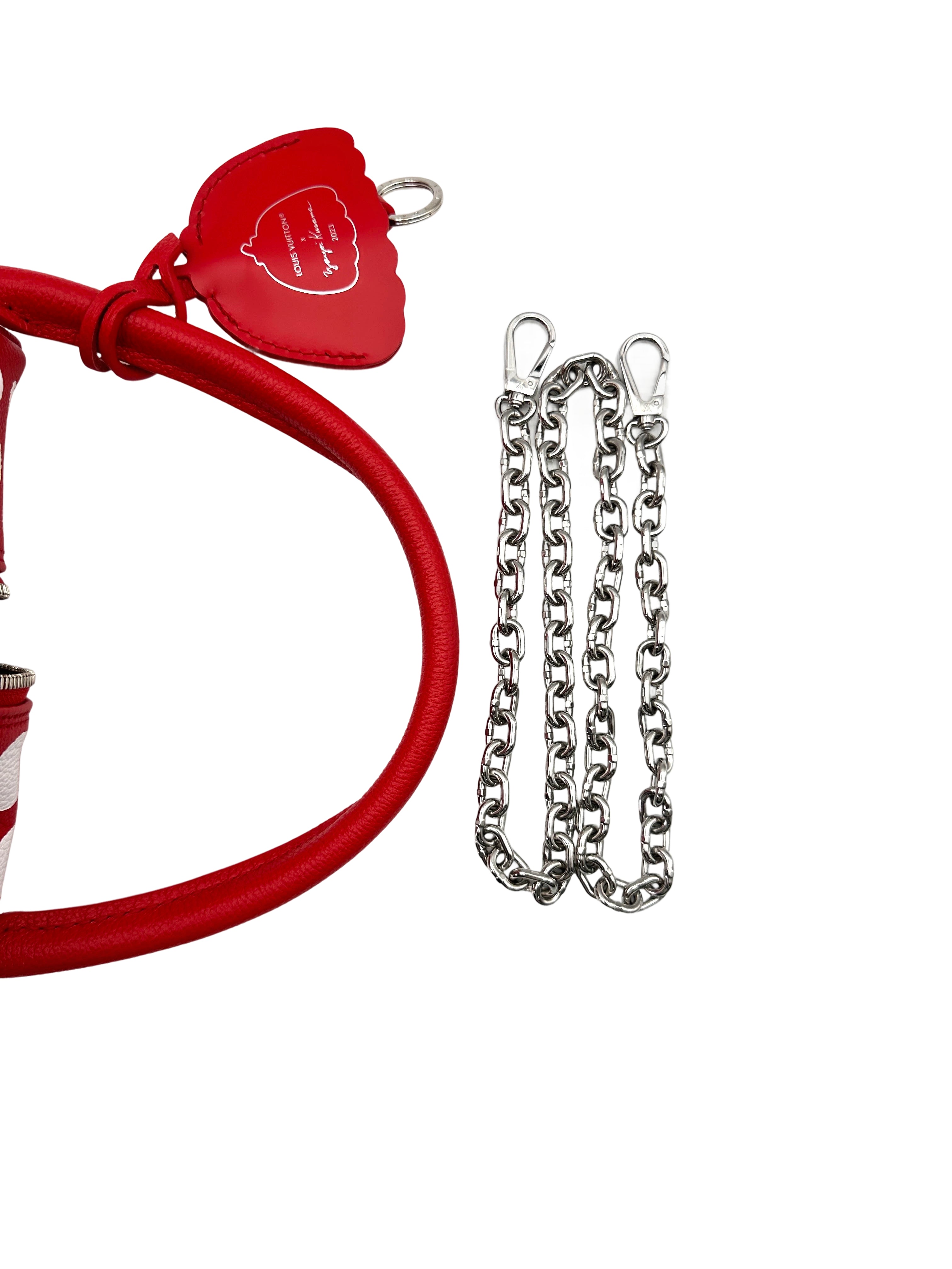 Louis Vuitton x Yayoi Kusama Red Infinity Dots Monogram Empreinte Square Bag LV2295