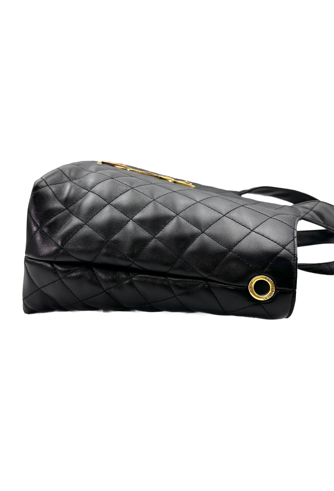 Saint Laurent YSL Icare Maxi Black Quilted Lambskin Large Size Shopping Bag SL180