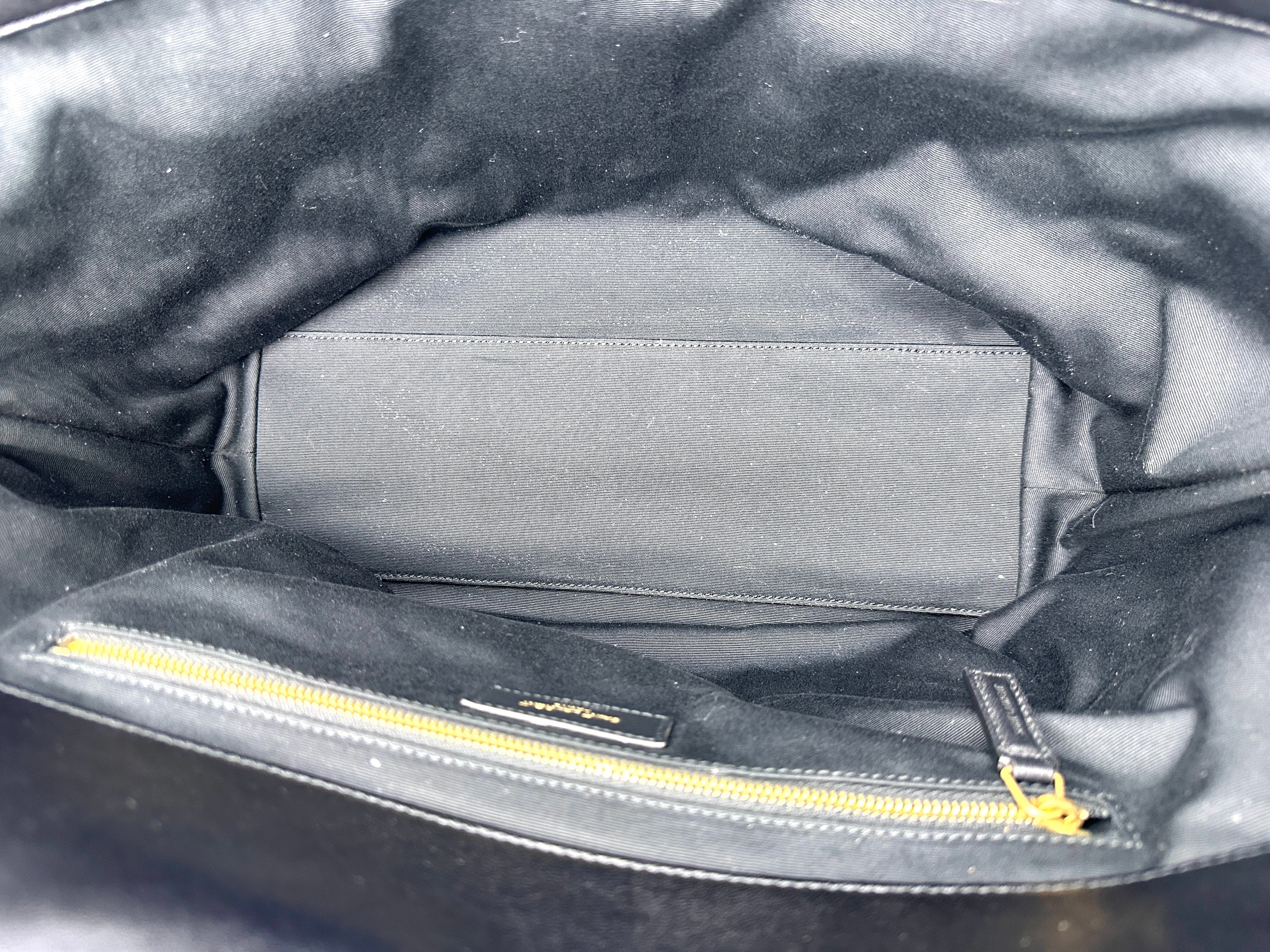 Saint Laurent YSL Icare Maxi Black Quilted Lambskin Large Size Shopping Bag SL180