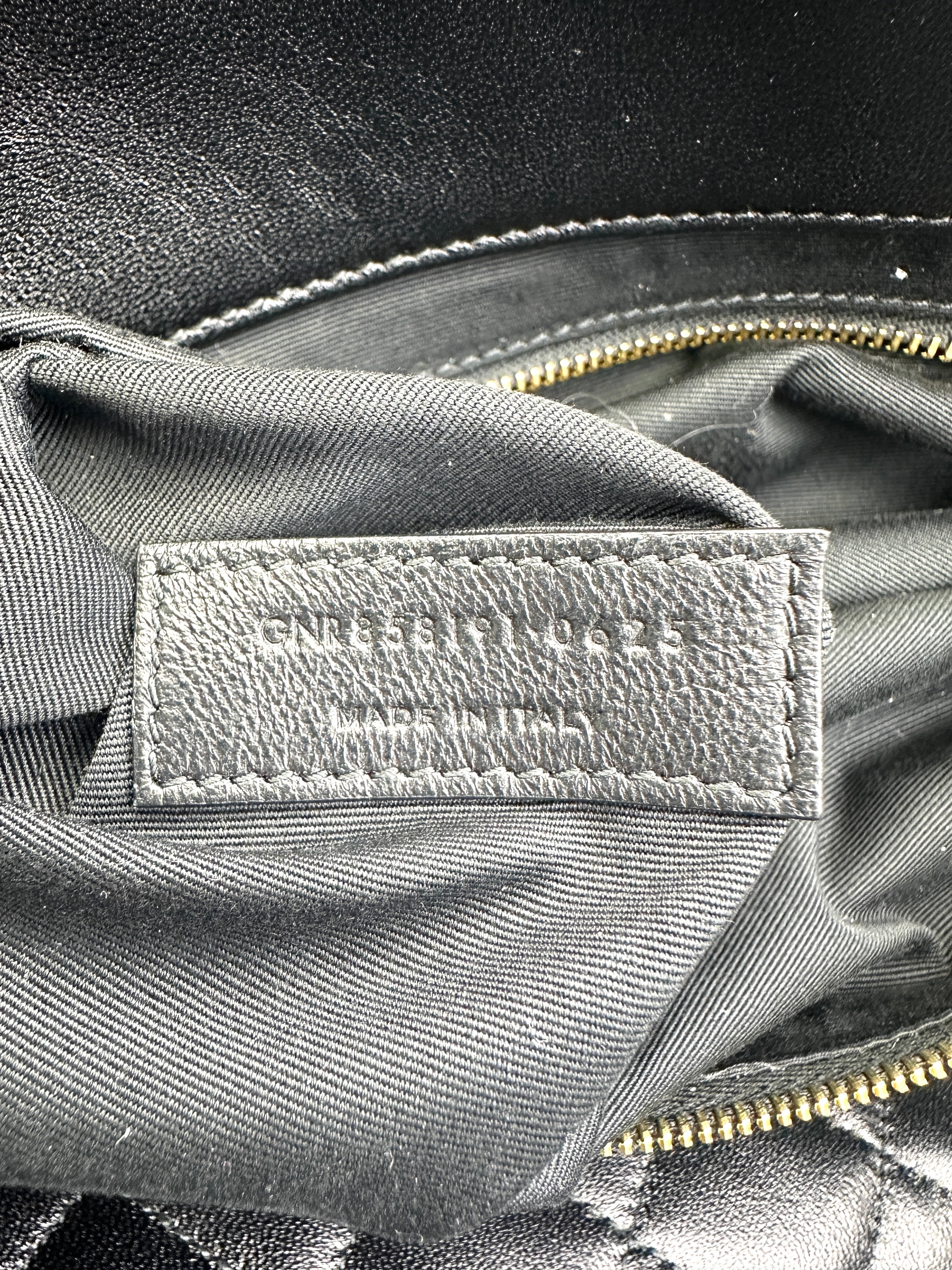 Saint Laurent YSL Icare Maxi Black Quilted Lambskin Large Size Shopping Bag SL180