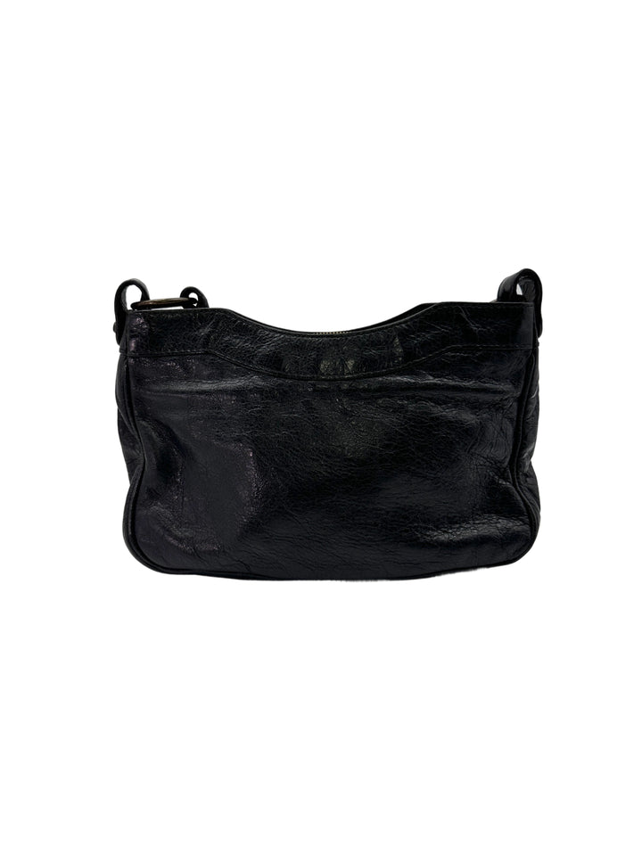 Balenciaga Black Leather Moto Bag BB60