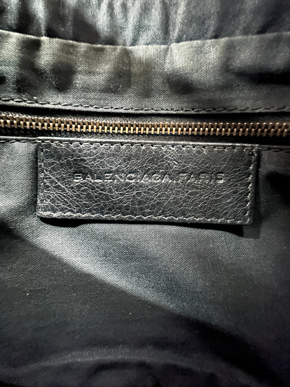 Balenciaga Black Leather Moto Bag BB60