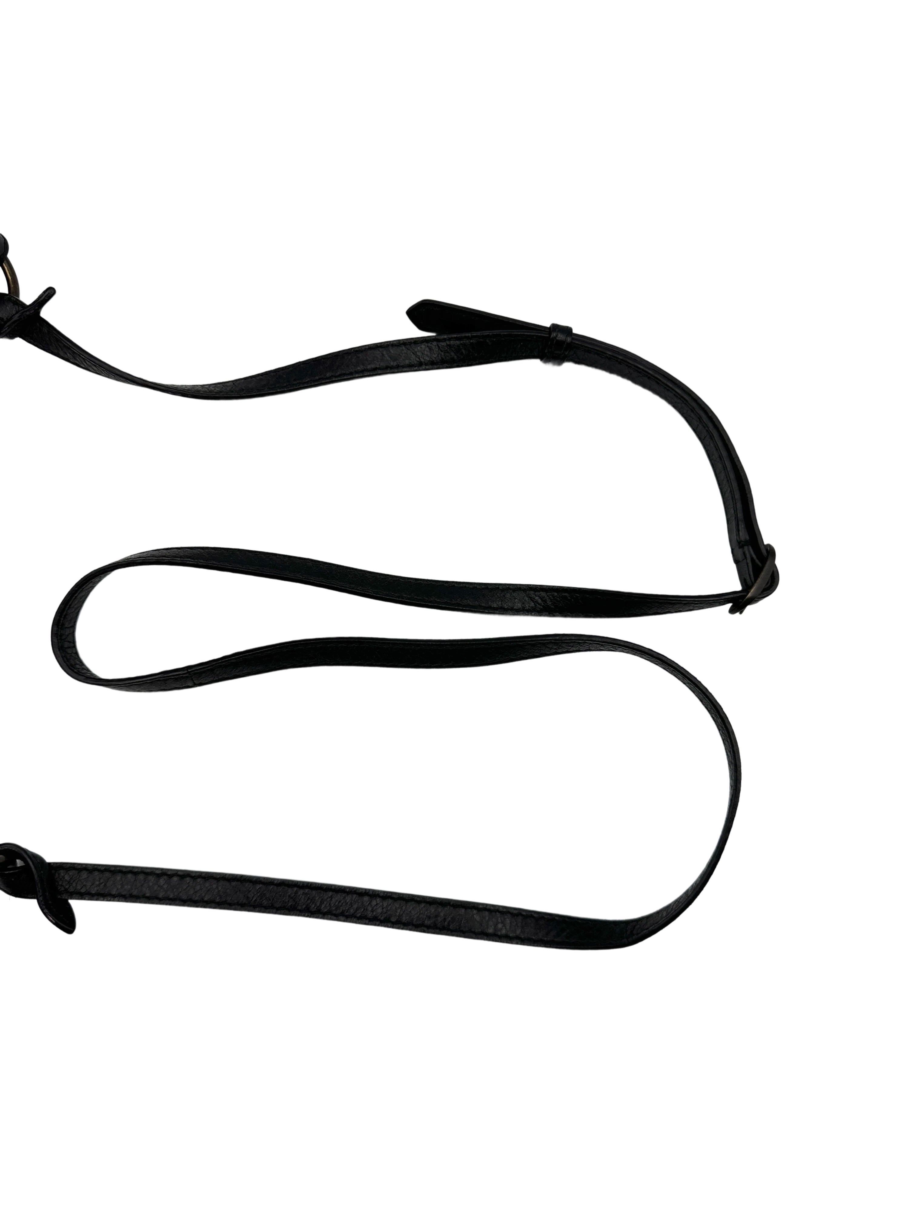 Balenciaga Black Leather Moto Bag BB60