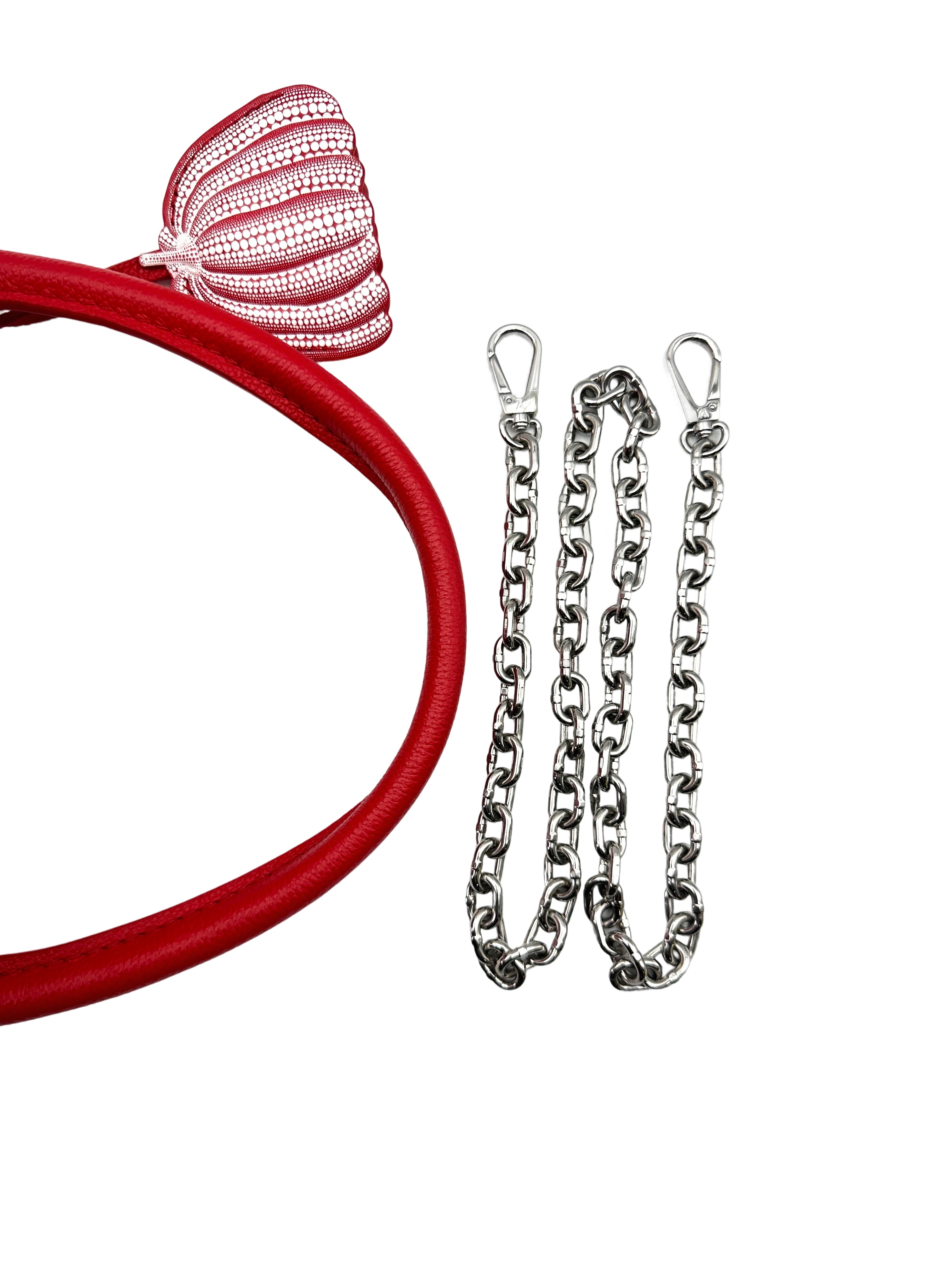 Louis Vuitton x Yayoi Kusama Red Infinity Dots Monogram Empreinte Square Bag LV2293