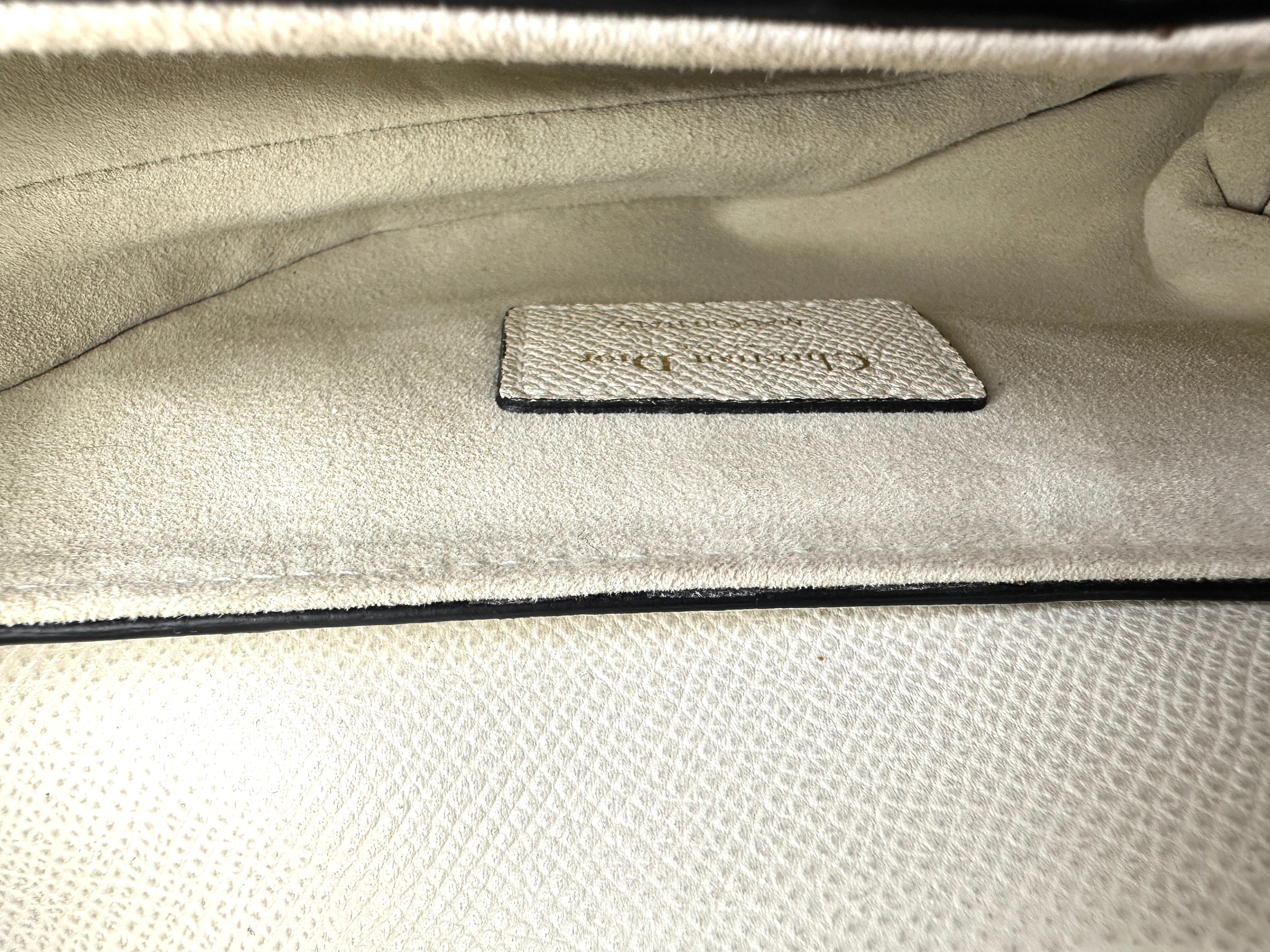 Christian Dior White Leather Saddle Bag DR607