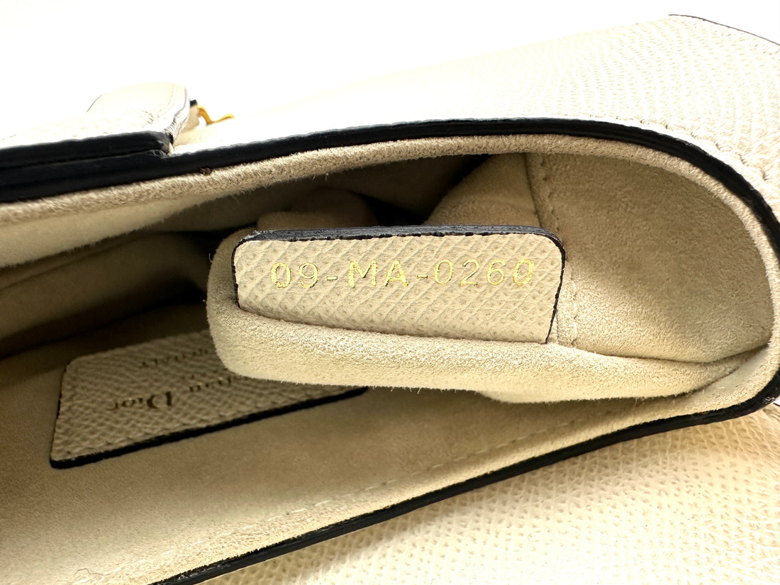 Christian Dior White Leather Saddle Bag DR607