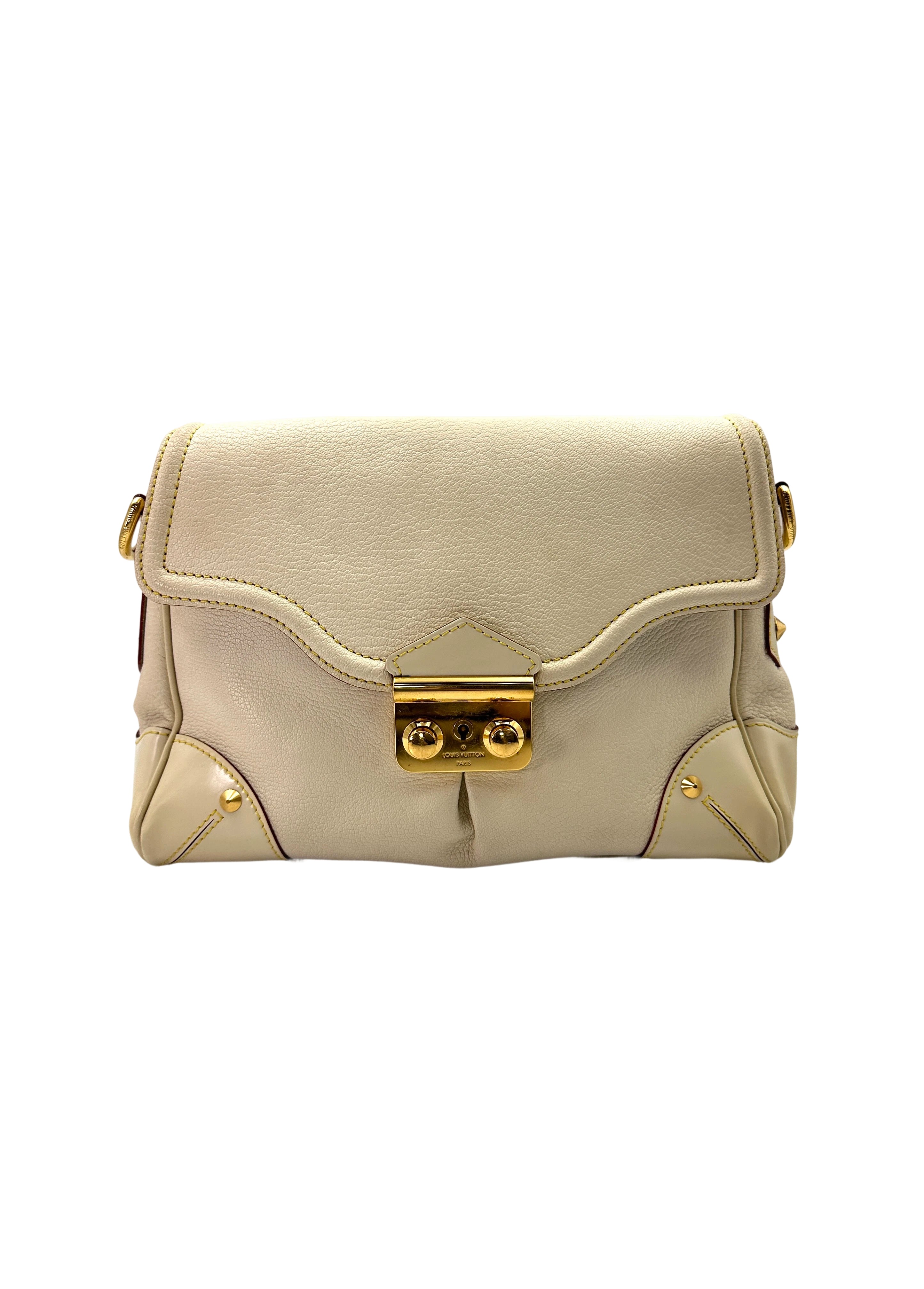 Louis Vuitton Suhali White Leather Shoulder Bag LV2294