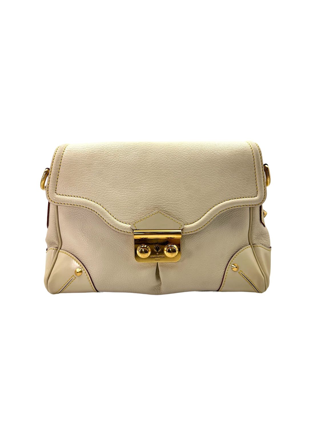 Louis Vuitton Suhali White Leather Shoulder Bag LV2294