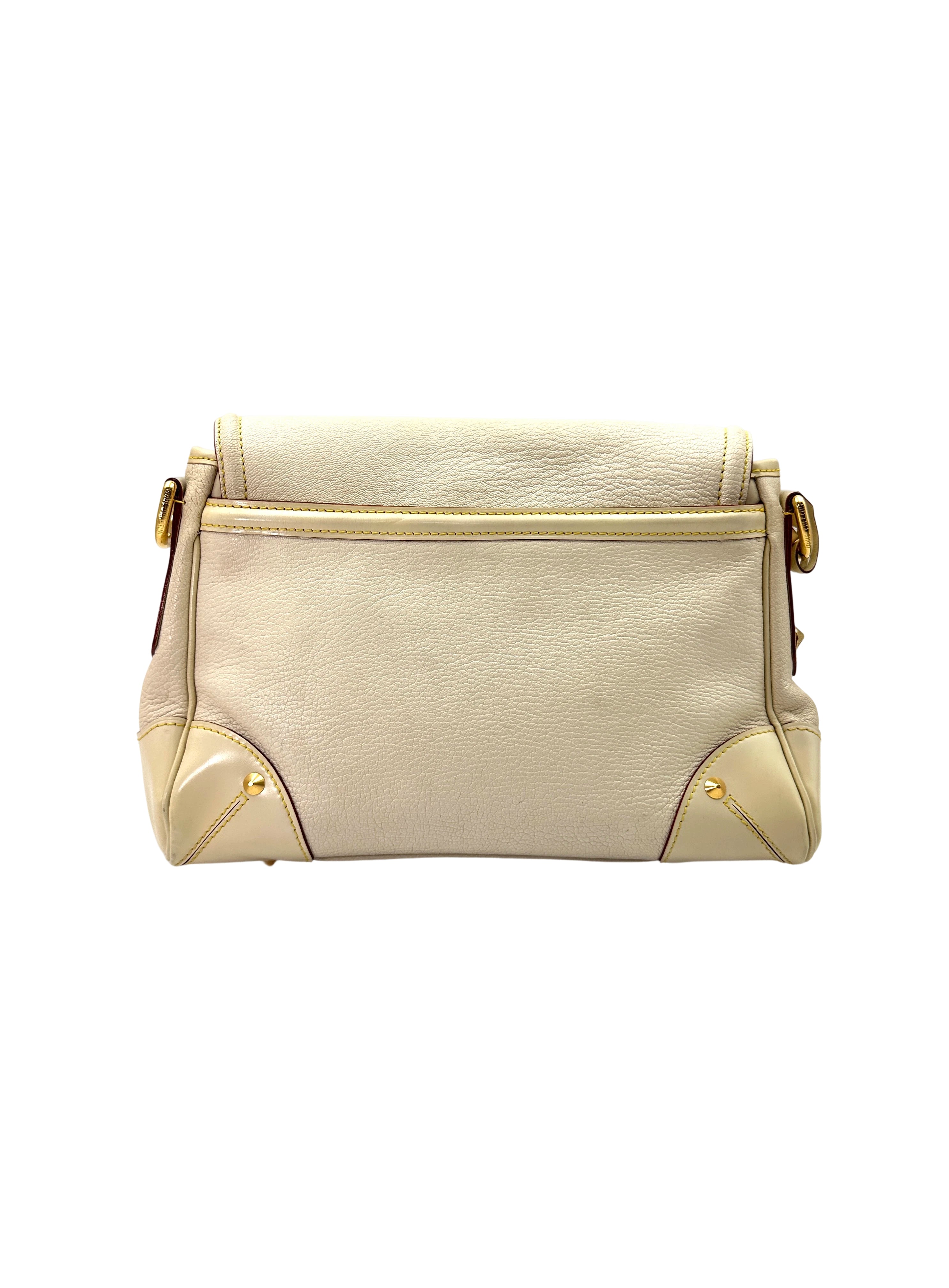 Louis Vuitton Suhali White Leather Shoulder Bag LV2294