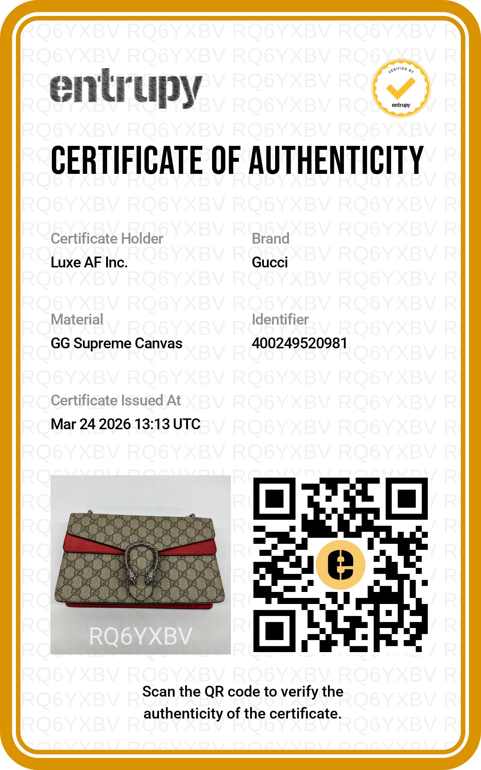 Gucci Dionysus GG Supreme Canvas Shoulder Bag With Red Trim GG802