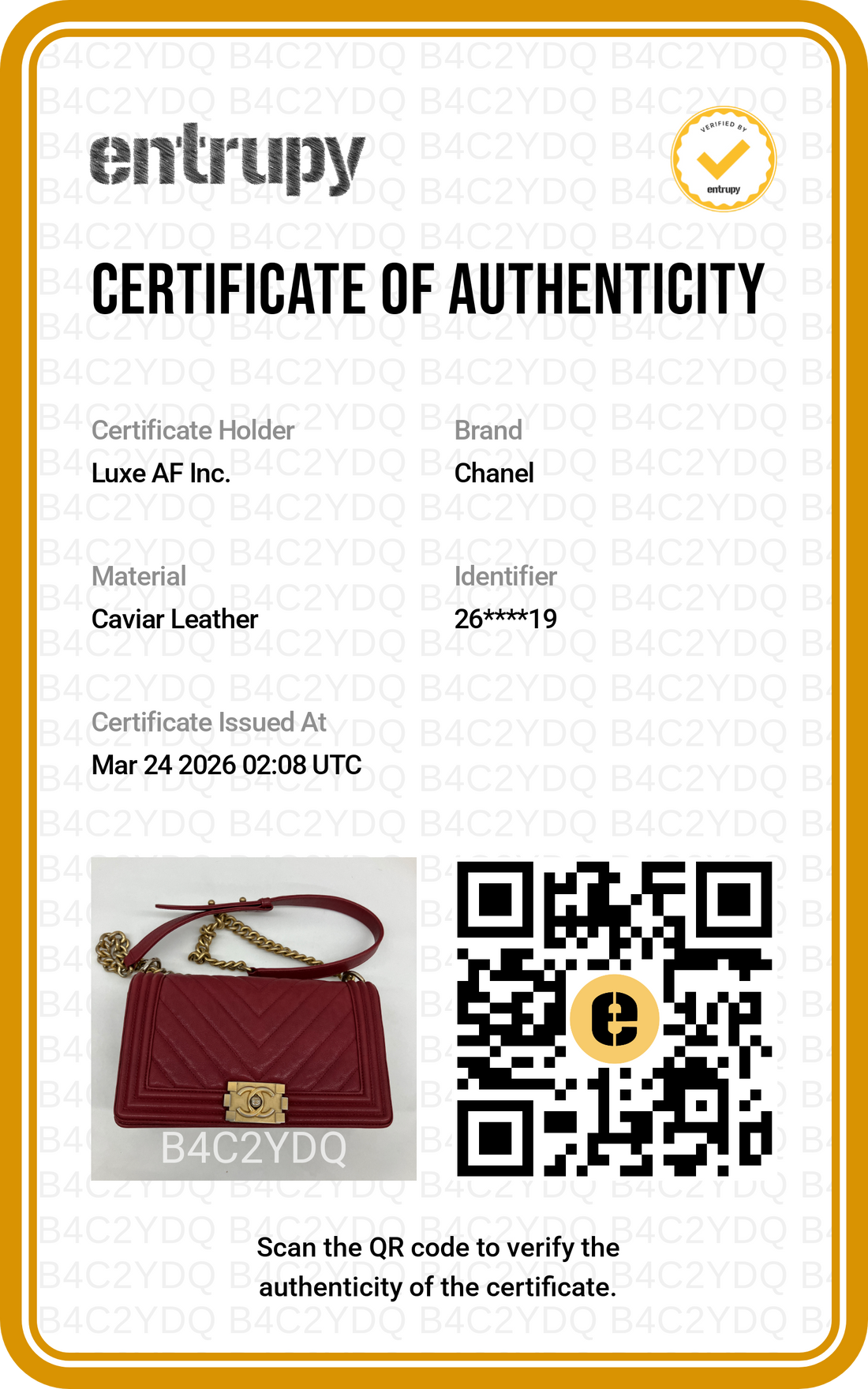 Chanel LeBoy Red Quilted Leather Medium Size Flap Bag With Gold Buckle(26***19) CC1631
