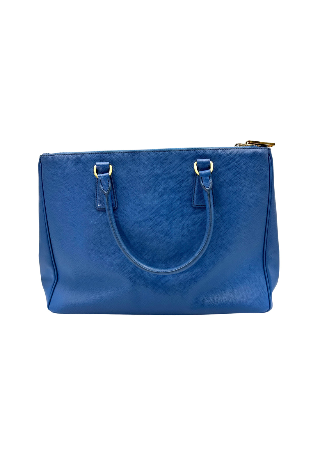 Prada Galleria Blue Saffiano Handle Bag PR218