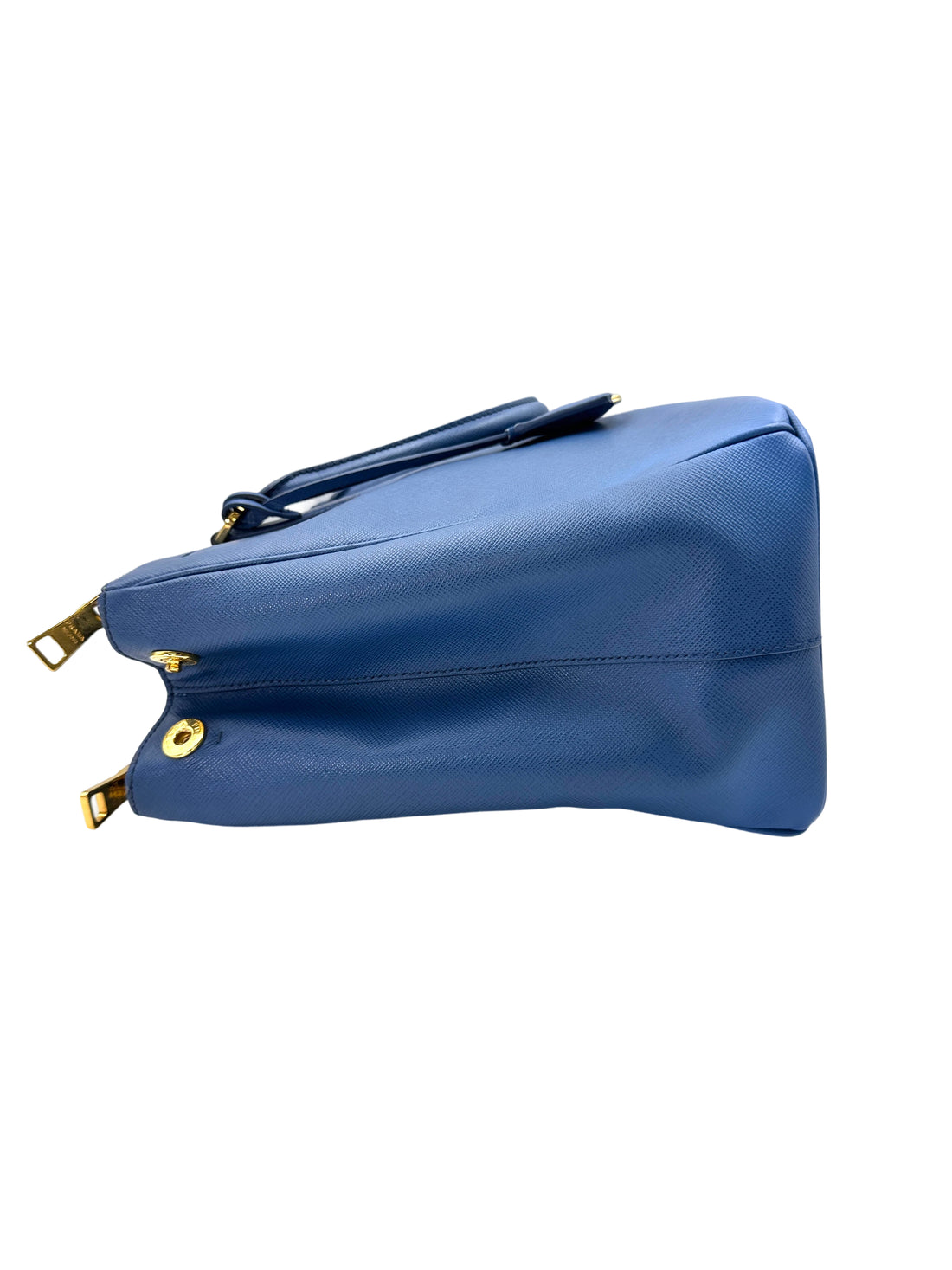 Prada Galleria Blue Saffiano Handle Bag PR218