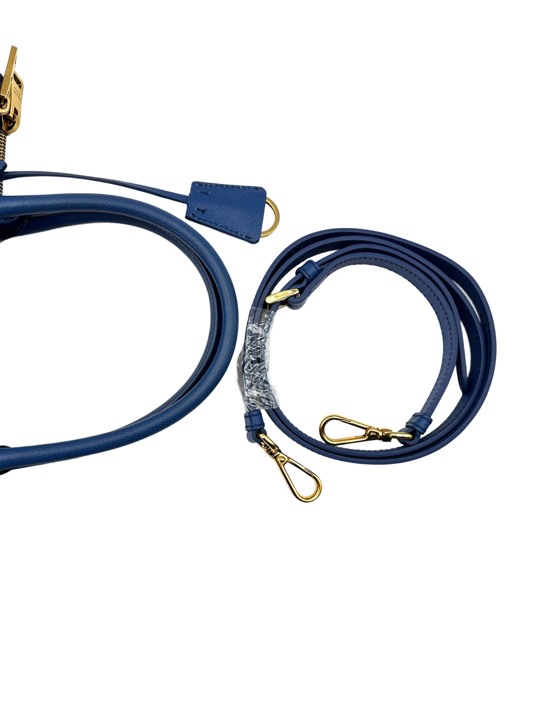 Prada Galleria Blue Saffiano Handle Bag PR218