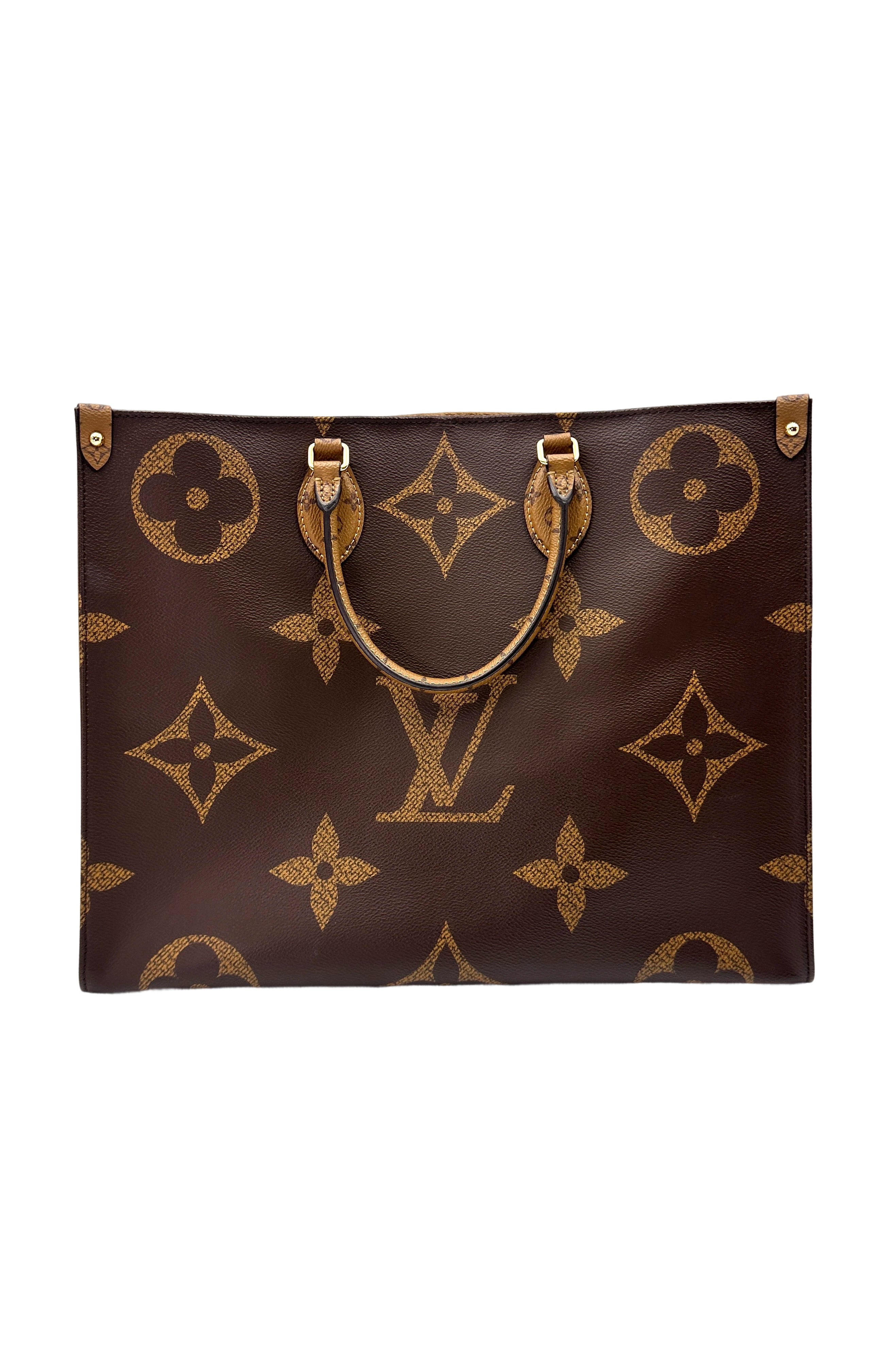 Louis Vuitton OnTheGo Brown Monogram Tote Handle Bag LV2302