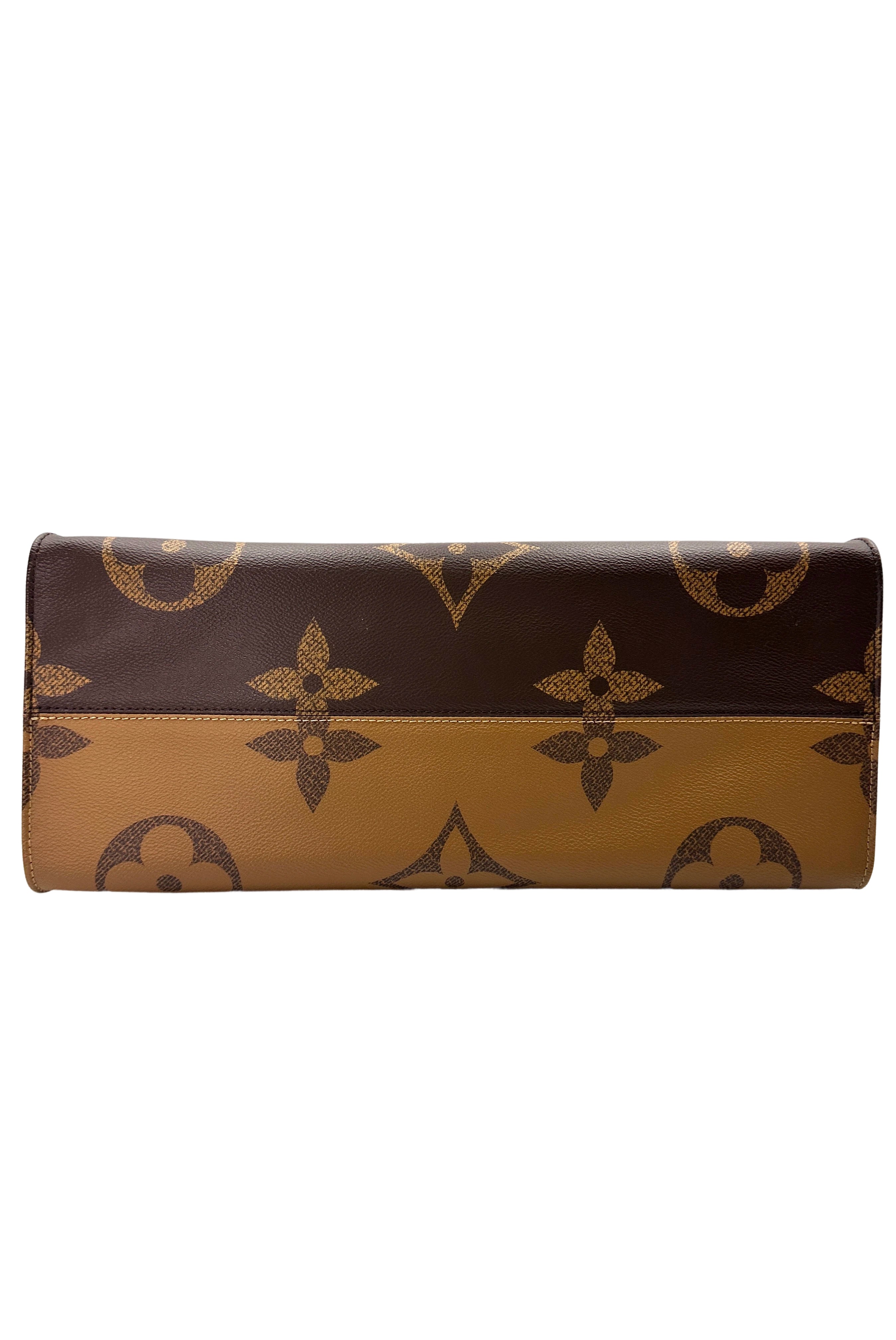 Louis Vuitton OnTheGo Brown Monogram Tote Handle Bag LV2302
